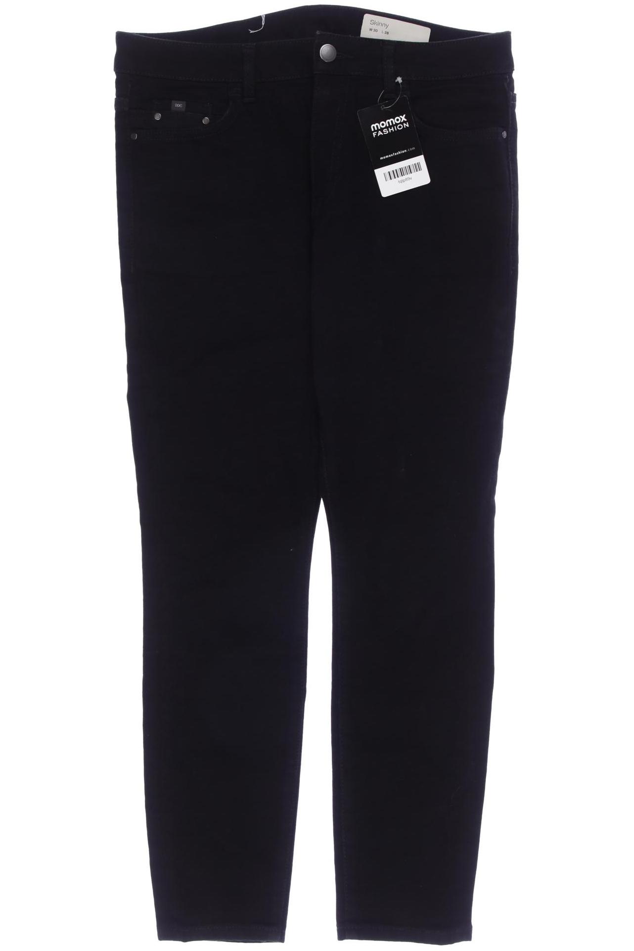 

edc by Esprit Damen Jeans, schwarz, Gr. 30