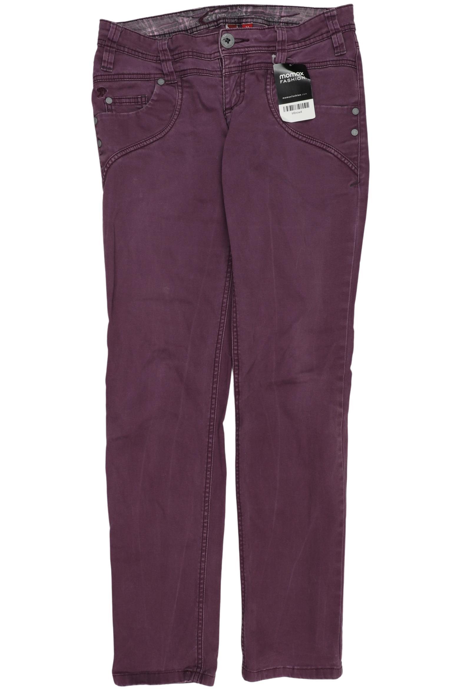 

edc by Esprit Damen Stoffhose, bordeaux, Gr. 34