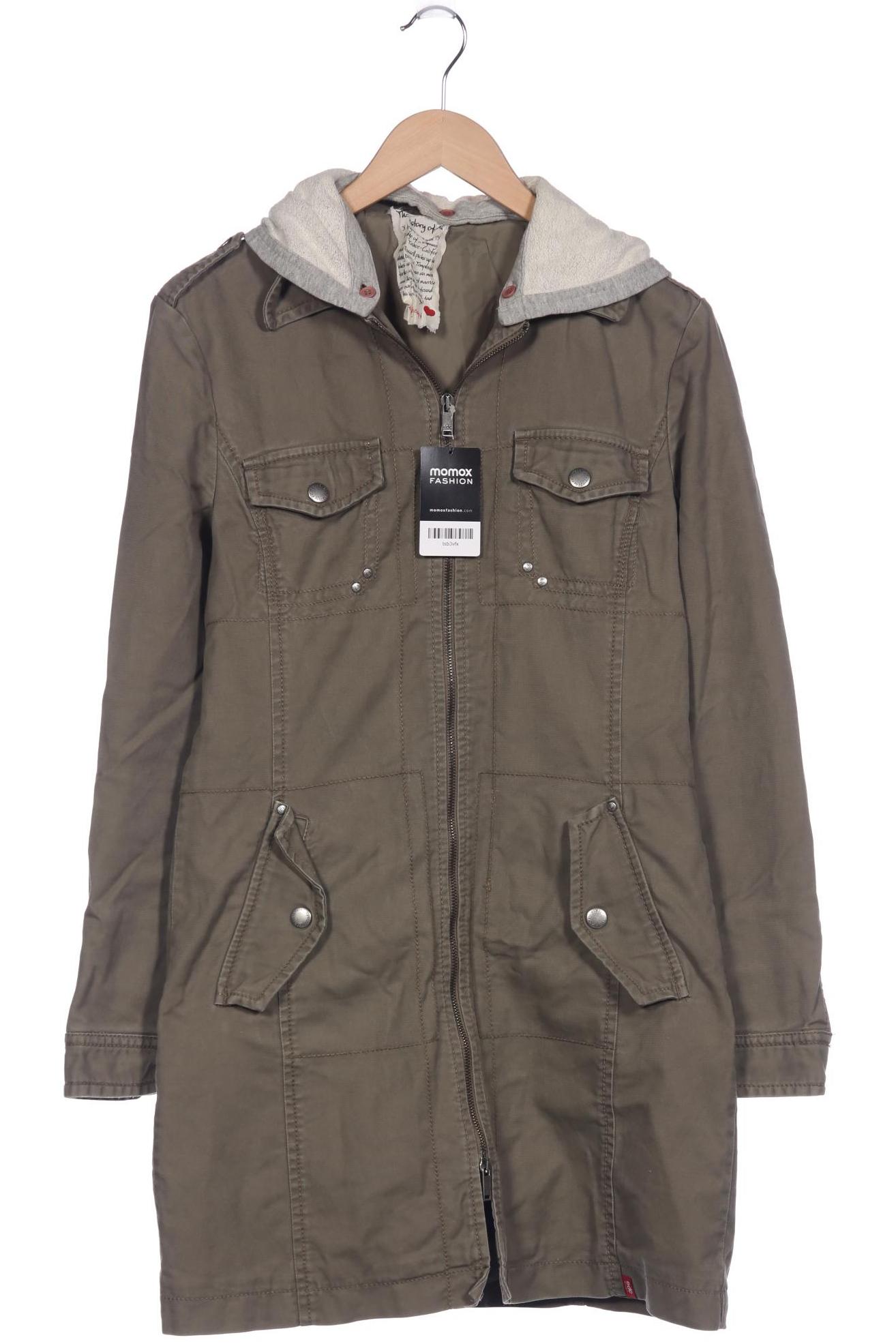 

edc by Esprit Damen Mantel, grün, Gr. 38