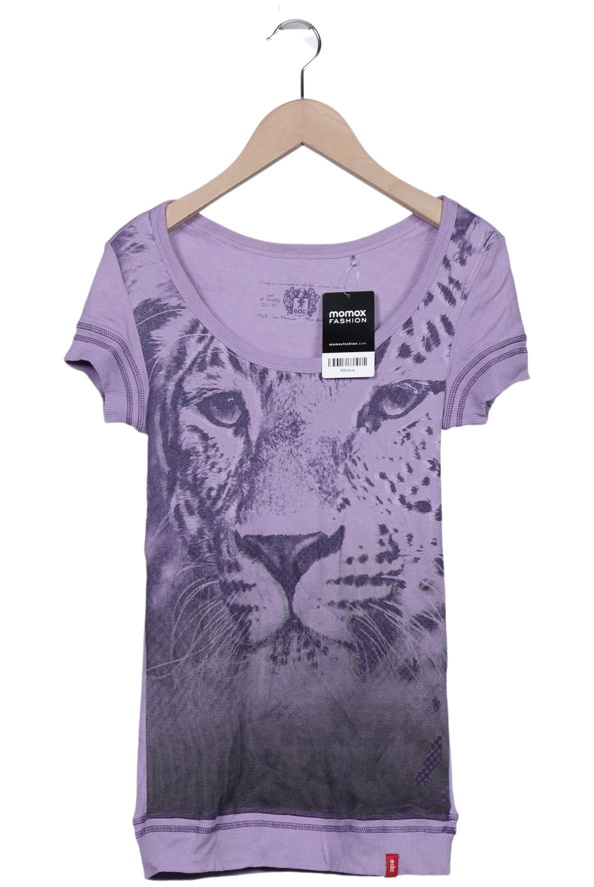 

edc by Esprit Damen T-Shirt, flieder, Gr. 34