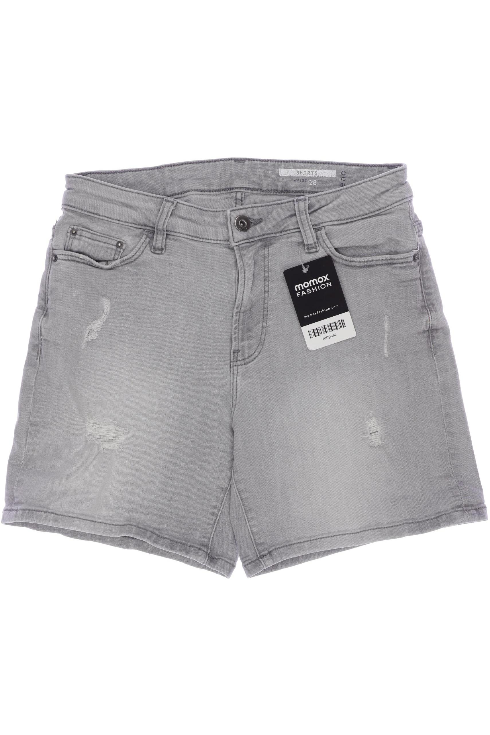 

edc by Esprit Damen Shorts, grau, Gr. 28