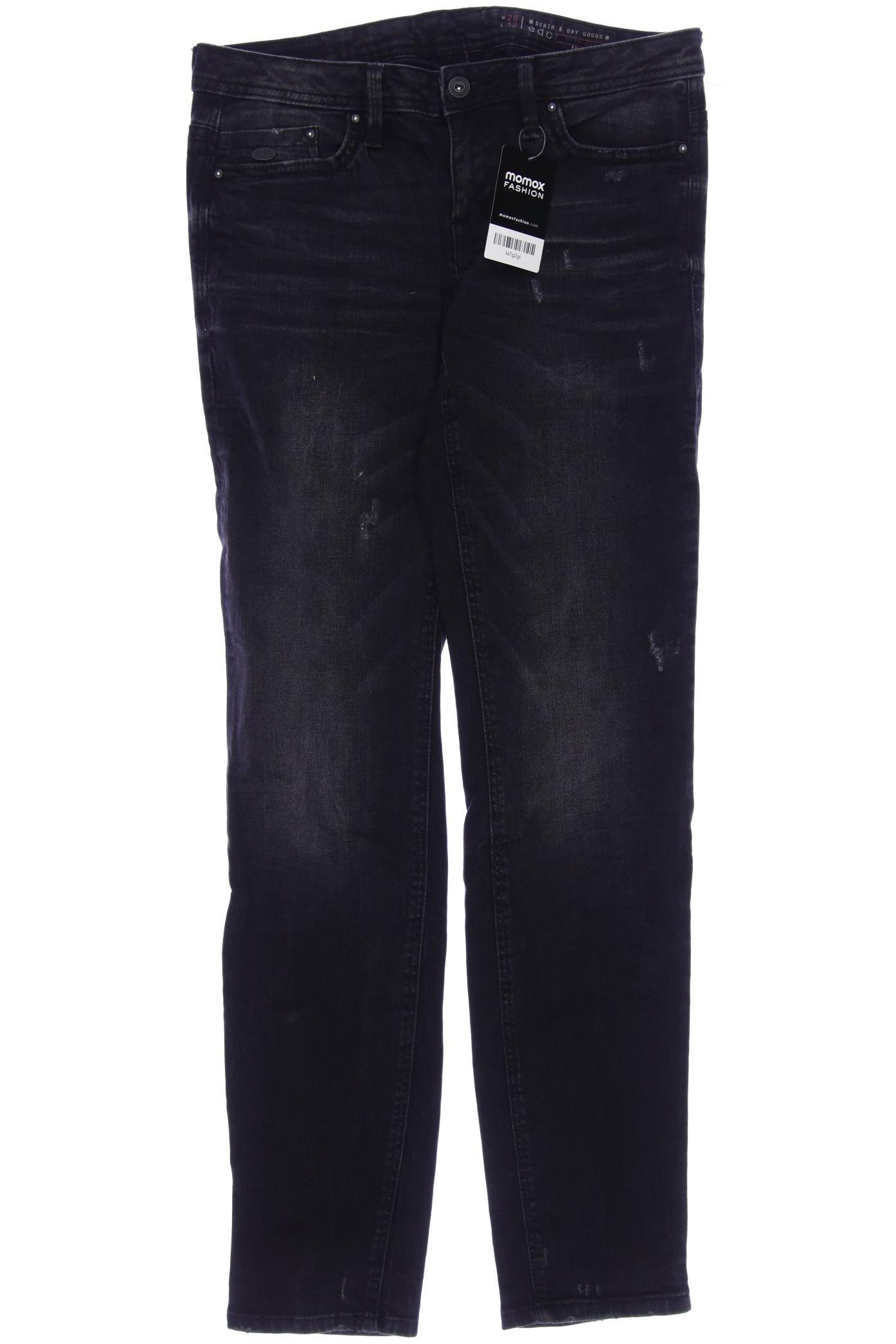 

edc by Esprit Damen Jeans, schwarz, Gr. 28