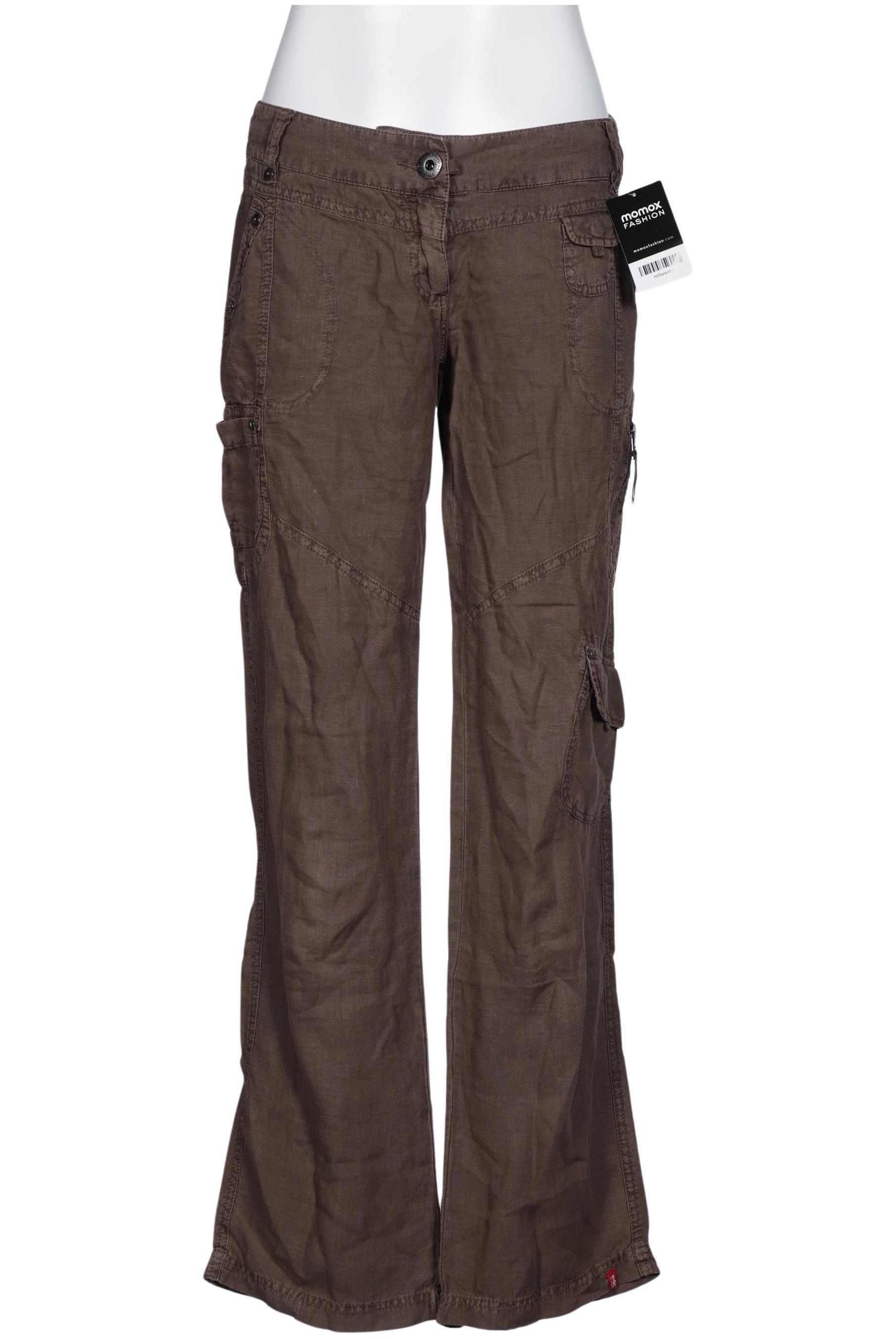 

edc by Esprit Damen Stoffhose, braun, Gr. 38