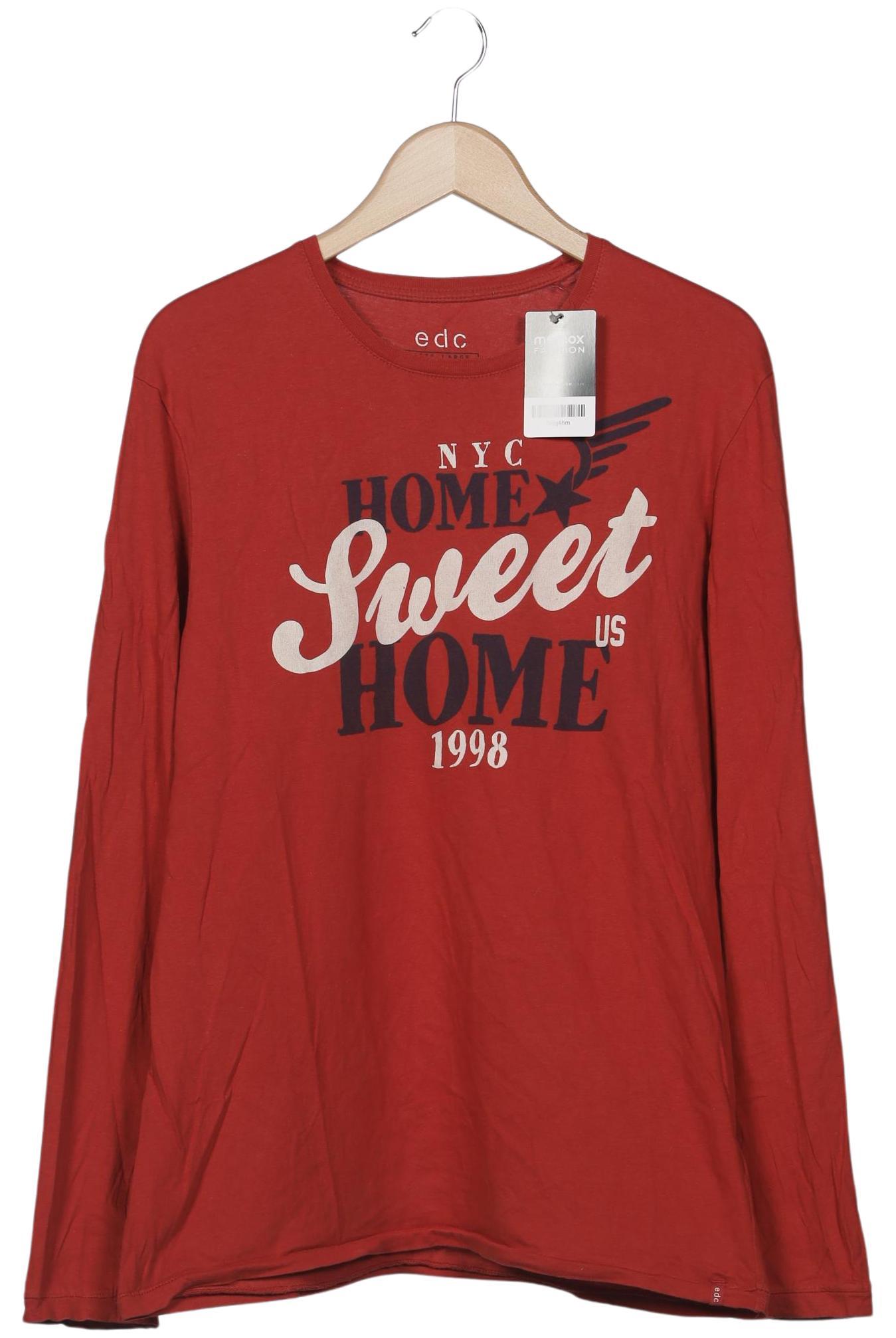 Thumbnail - edc by Esprit Herren Langarmshirt, rot, Gr. 52