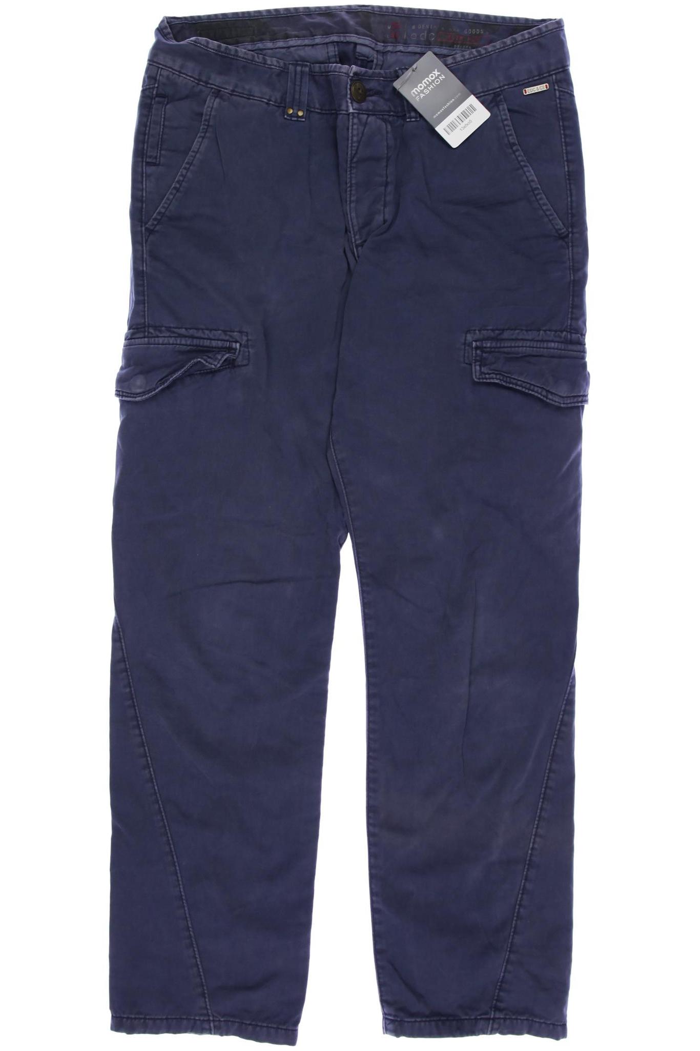 

edc by Esprit Herren Stoffhose, blau, Gr. 32