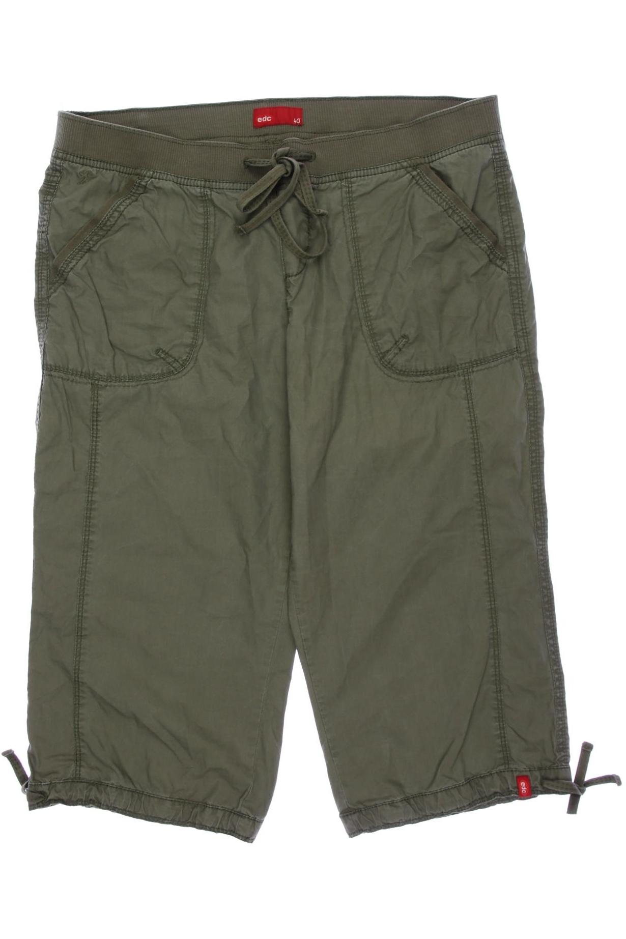 

edc by Esprit Damen Stoffhose, grün, Gr. 40