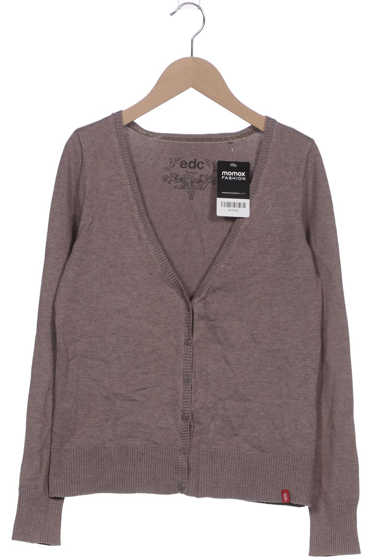 

edc by Esprit Damen Strickjacke, grau, Gr. 36