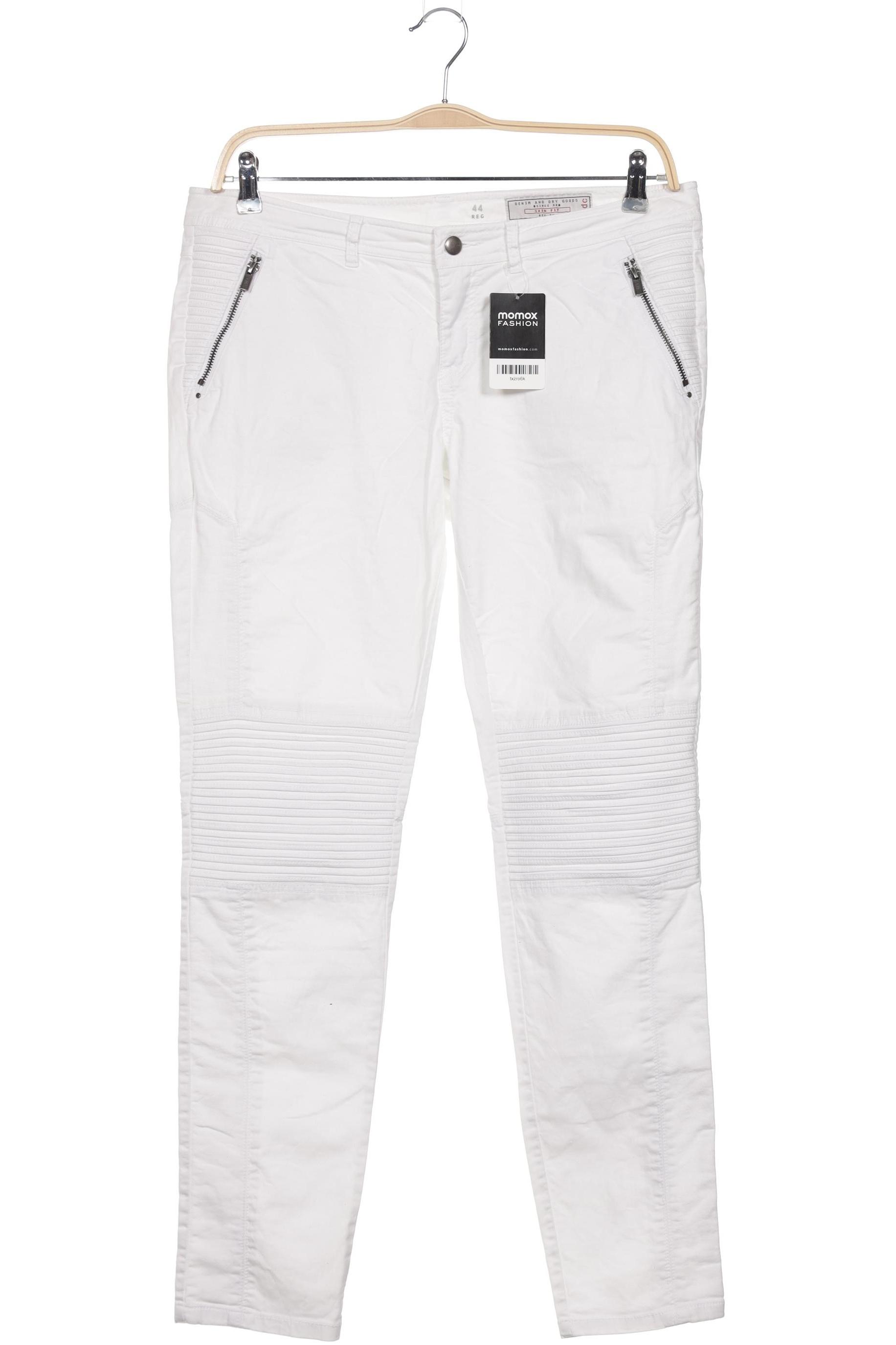 

edc by Esprit Damen Stoffhose, weiß, Gr. 44