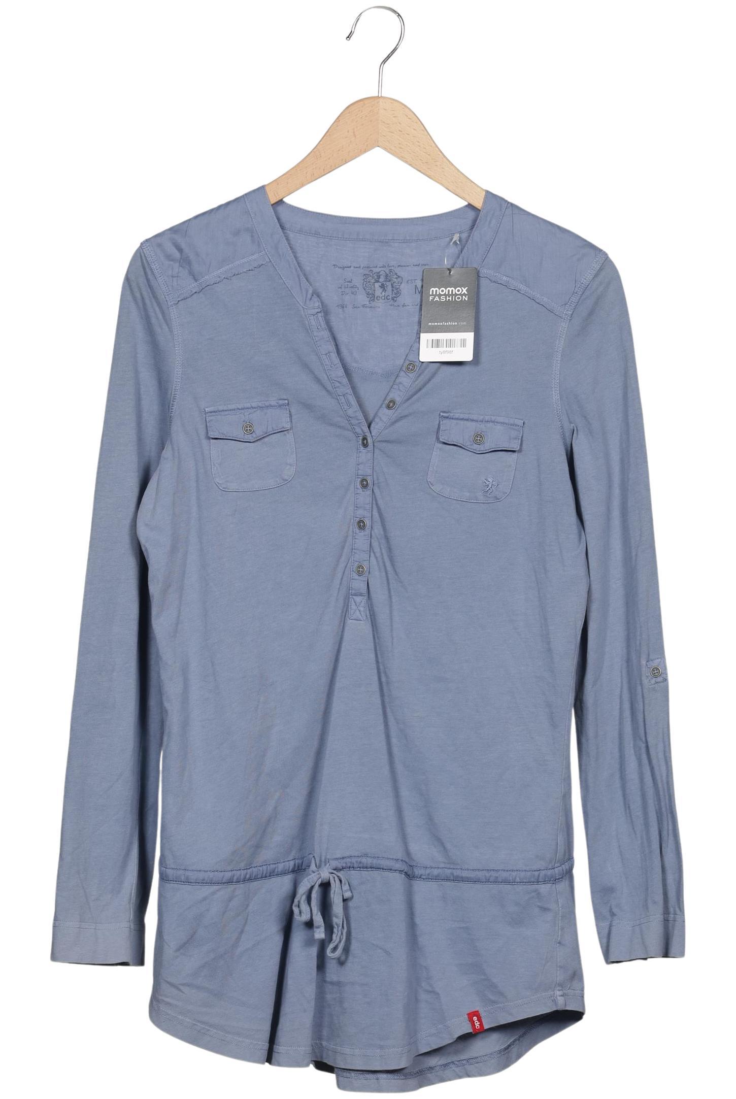 

edc by Esprit Damen Langarmshirt, hellblau, Gr. 38