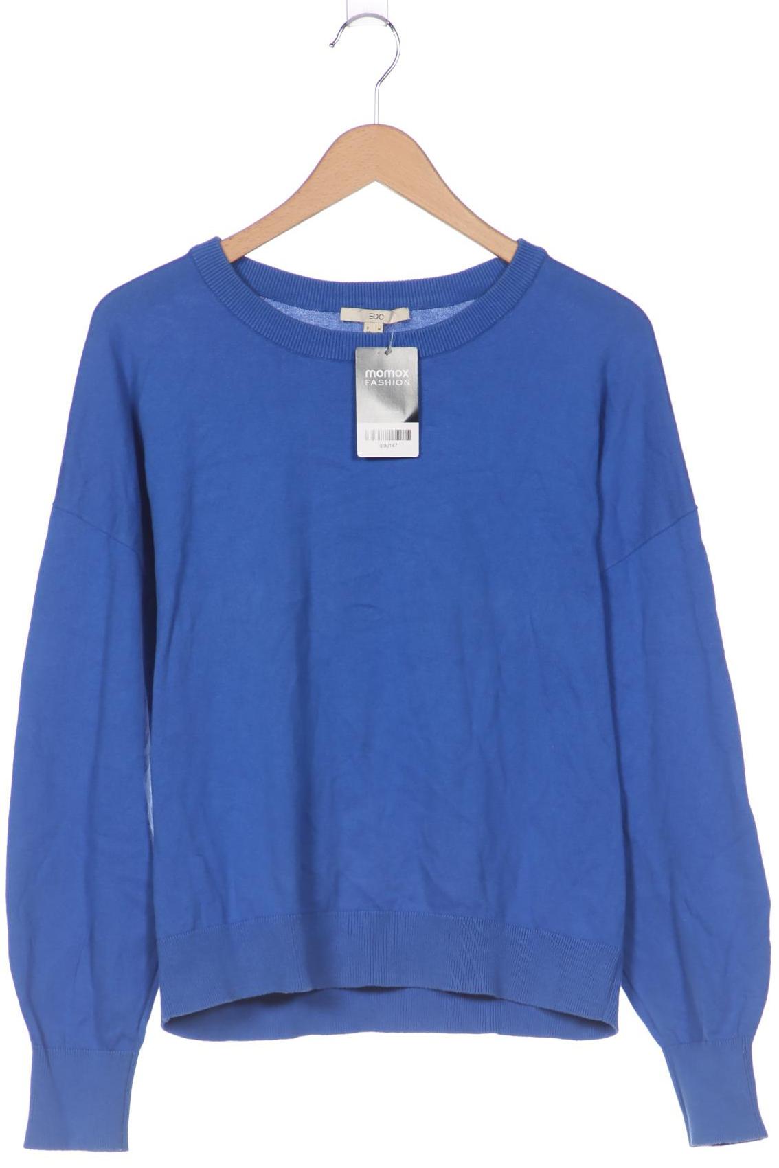 

edc by Esprit Damen Pullover, blau, Gr. 38