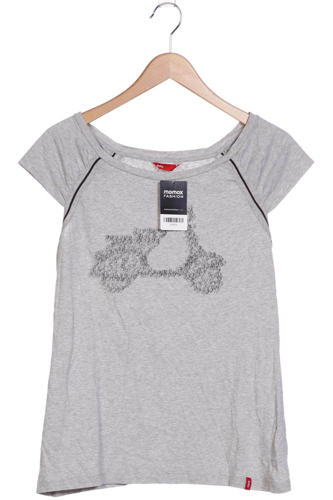 

edc by Esprit Damen T-Shirt, grau, Gr. 44