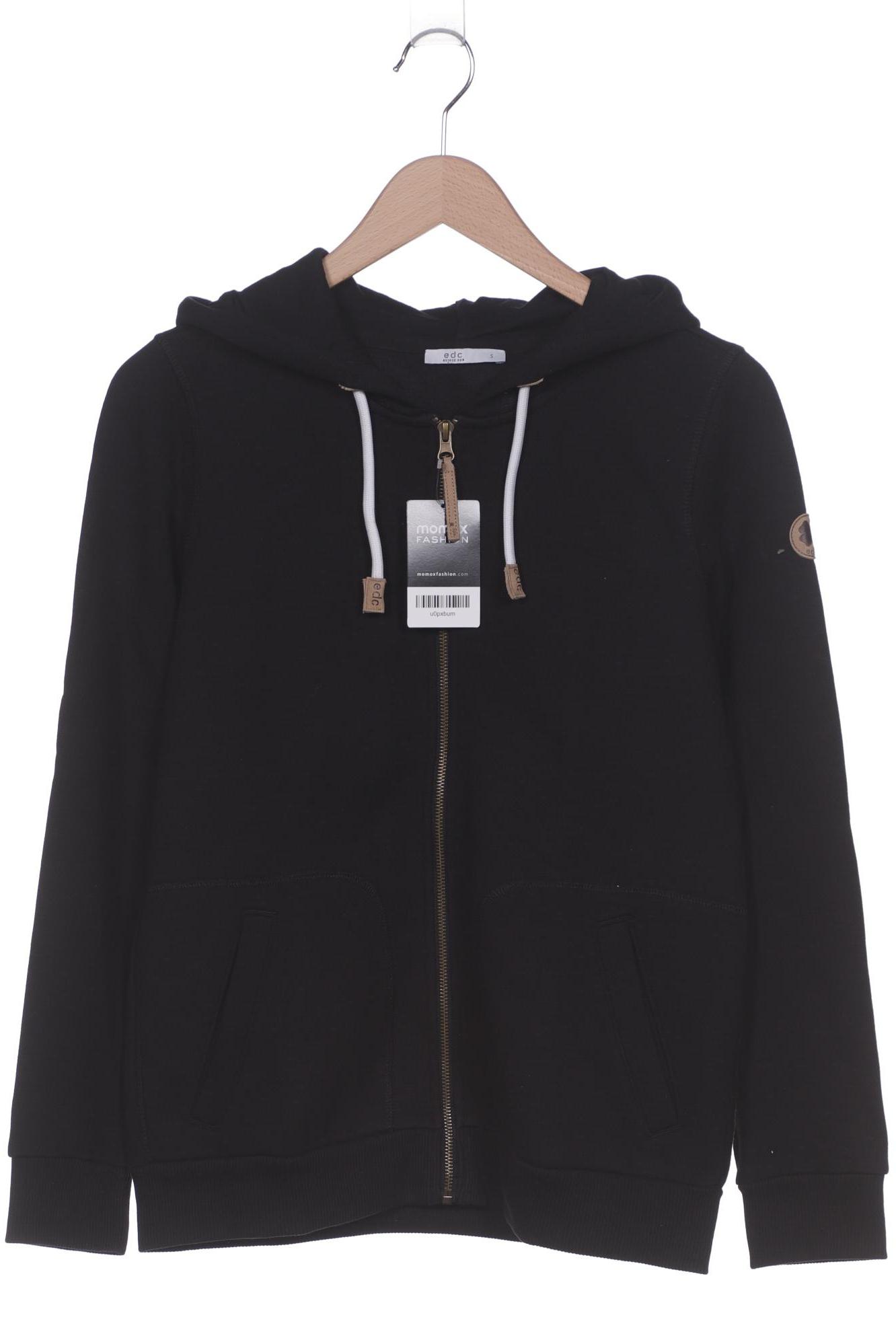 

edc by Esprit Damen Kapuzenpullover, schwarz, Gr. 36