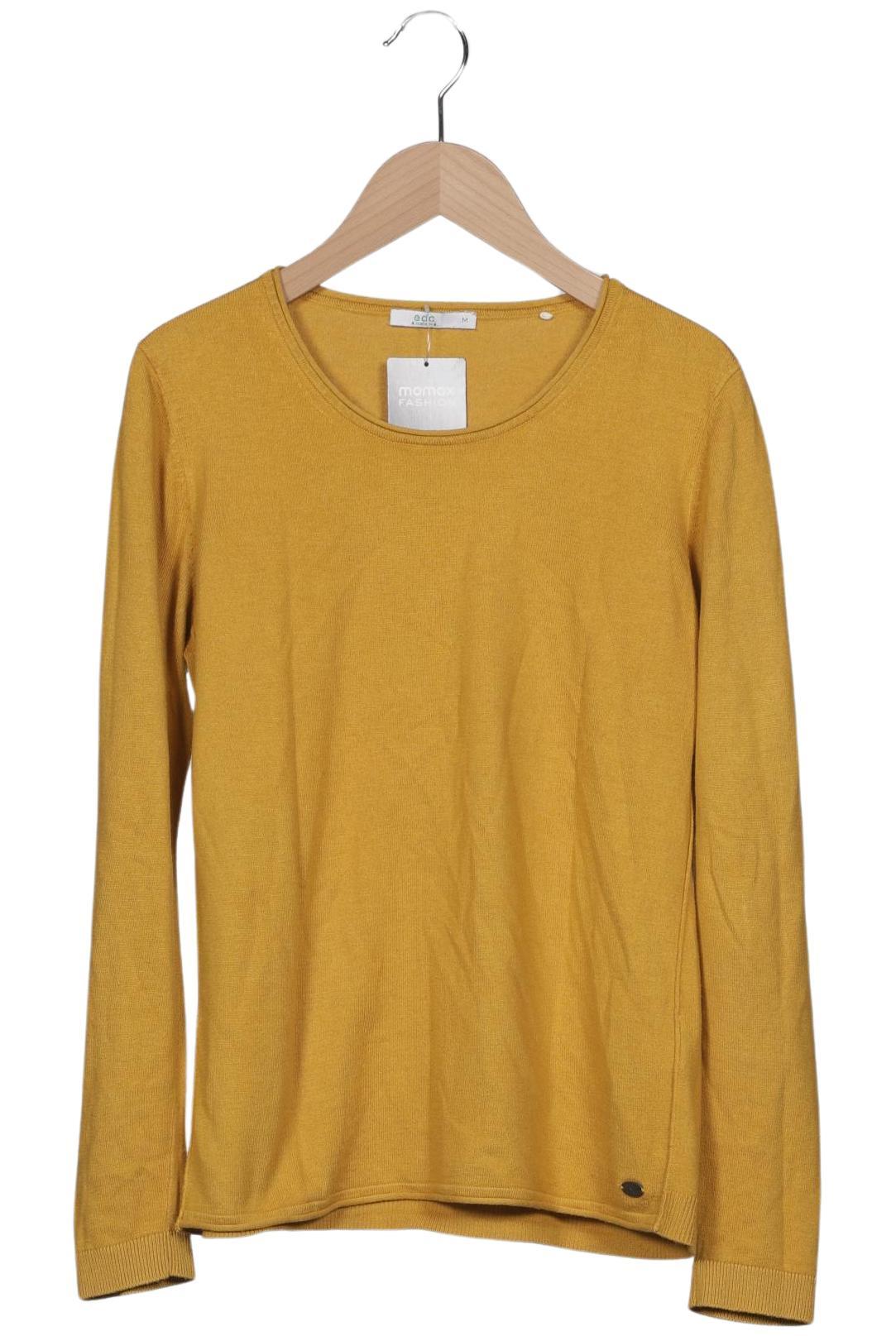 

edc by Esprit Damen Pullover, gelb, Gr. 38