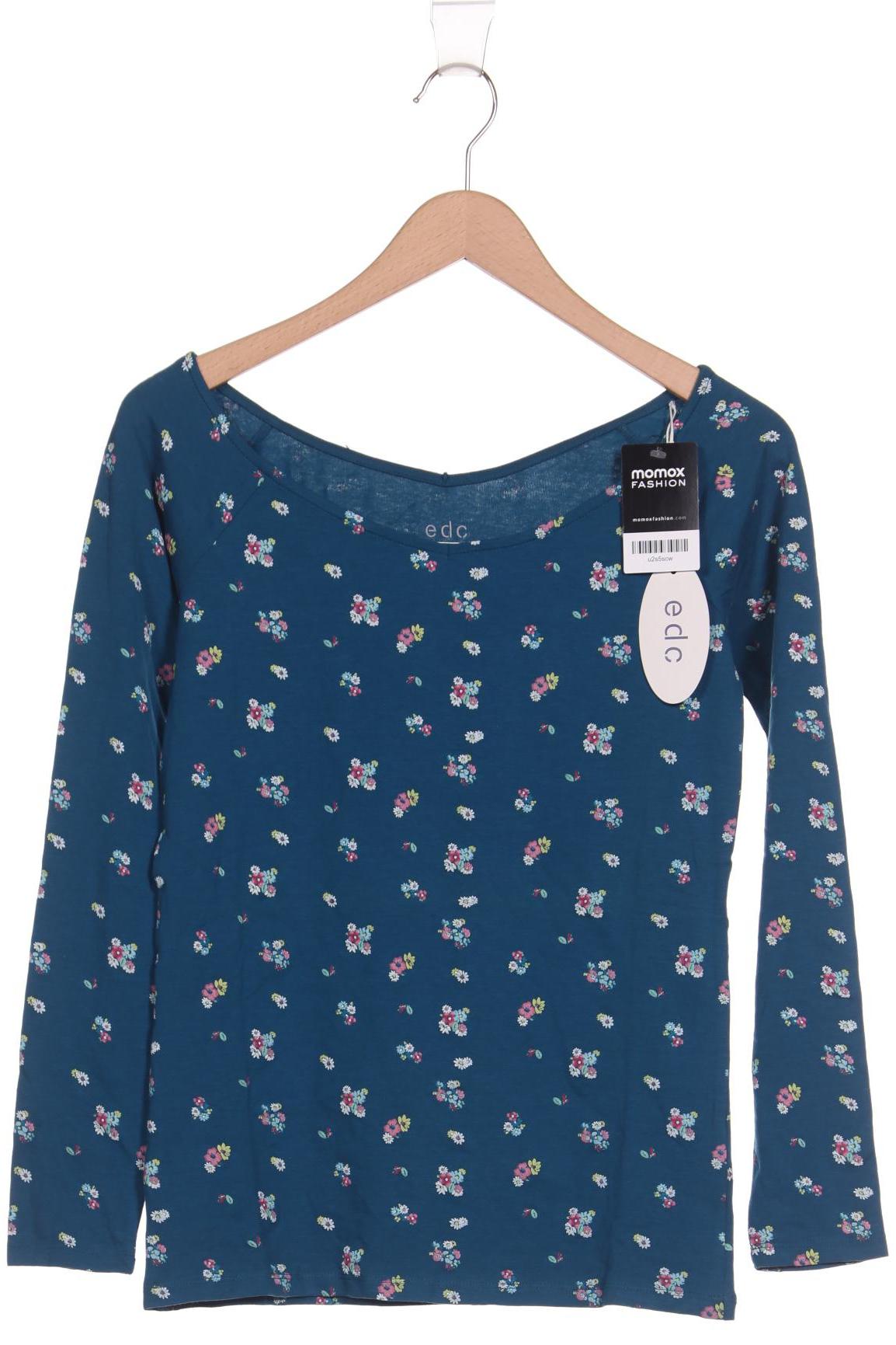 

edc by Esprit Damen Langarmshirt, türkis, Gr. 36
