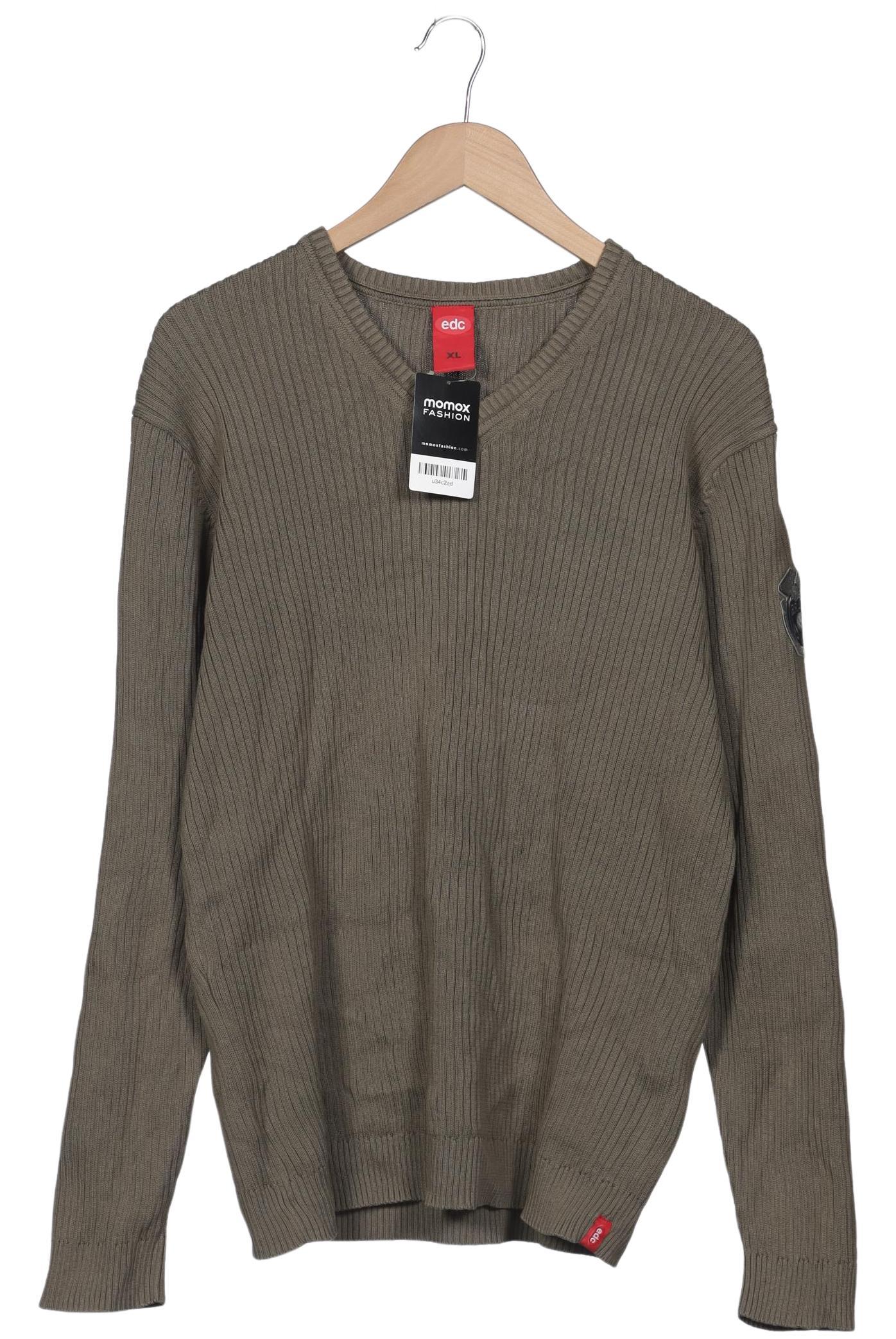 

edc by Esprit Herren Pullover, grün, Gr. 54