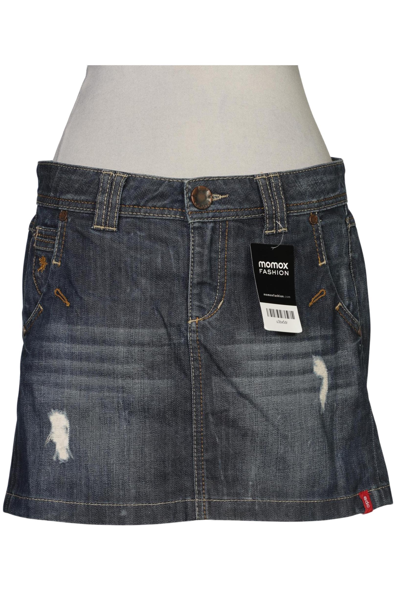 

edc by Esprit Damen Rock, blau, Gr. 34