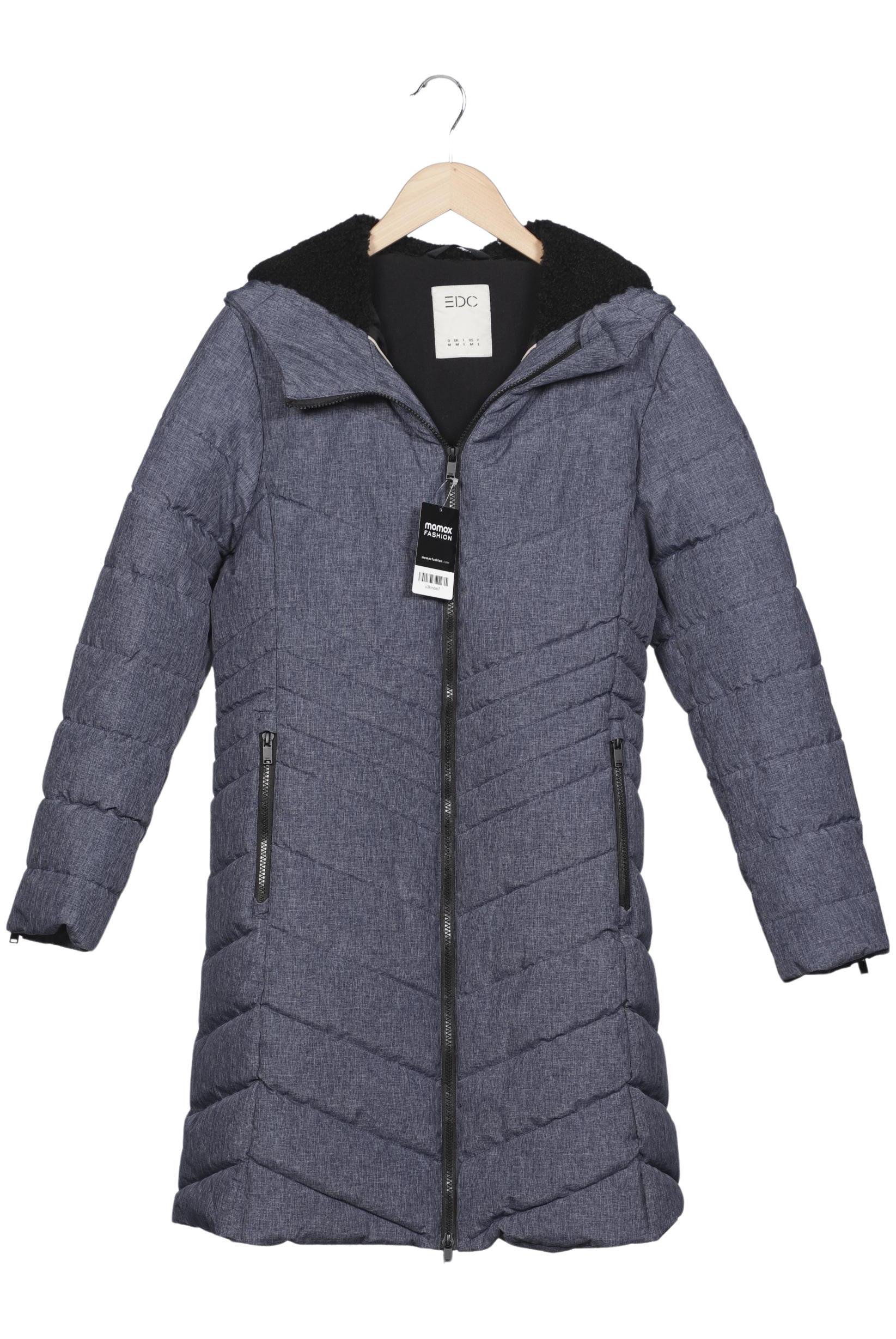 

edc by Esprit Damen Mantel, blau, Gr. 38