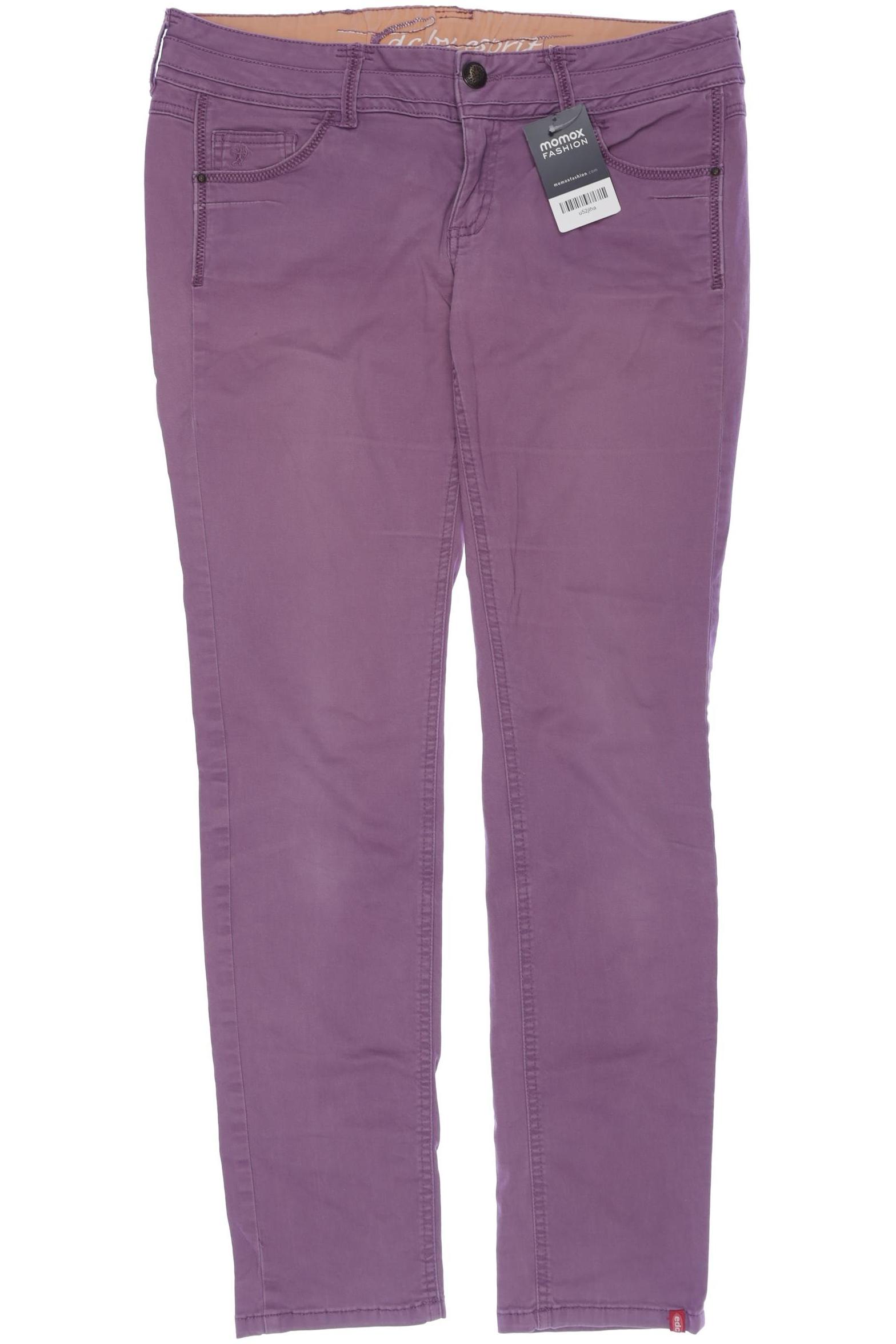 

edc by Esprit Damen Stoffhose, flieder, Gr. 42