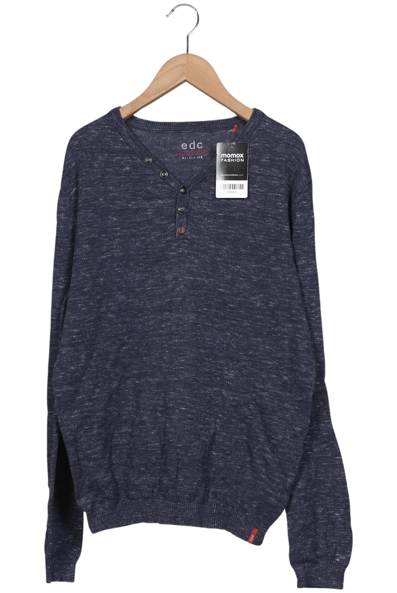 

edc by Esprit Herren Pullover, grau, Gr. 48