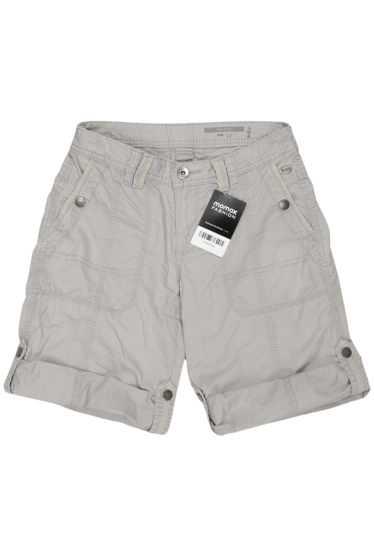 

edc by Esprit Damen Shorts, grau, Gr. 32