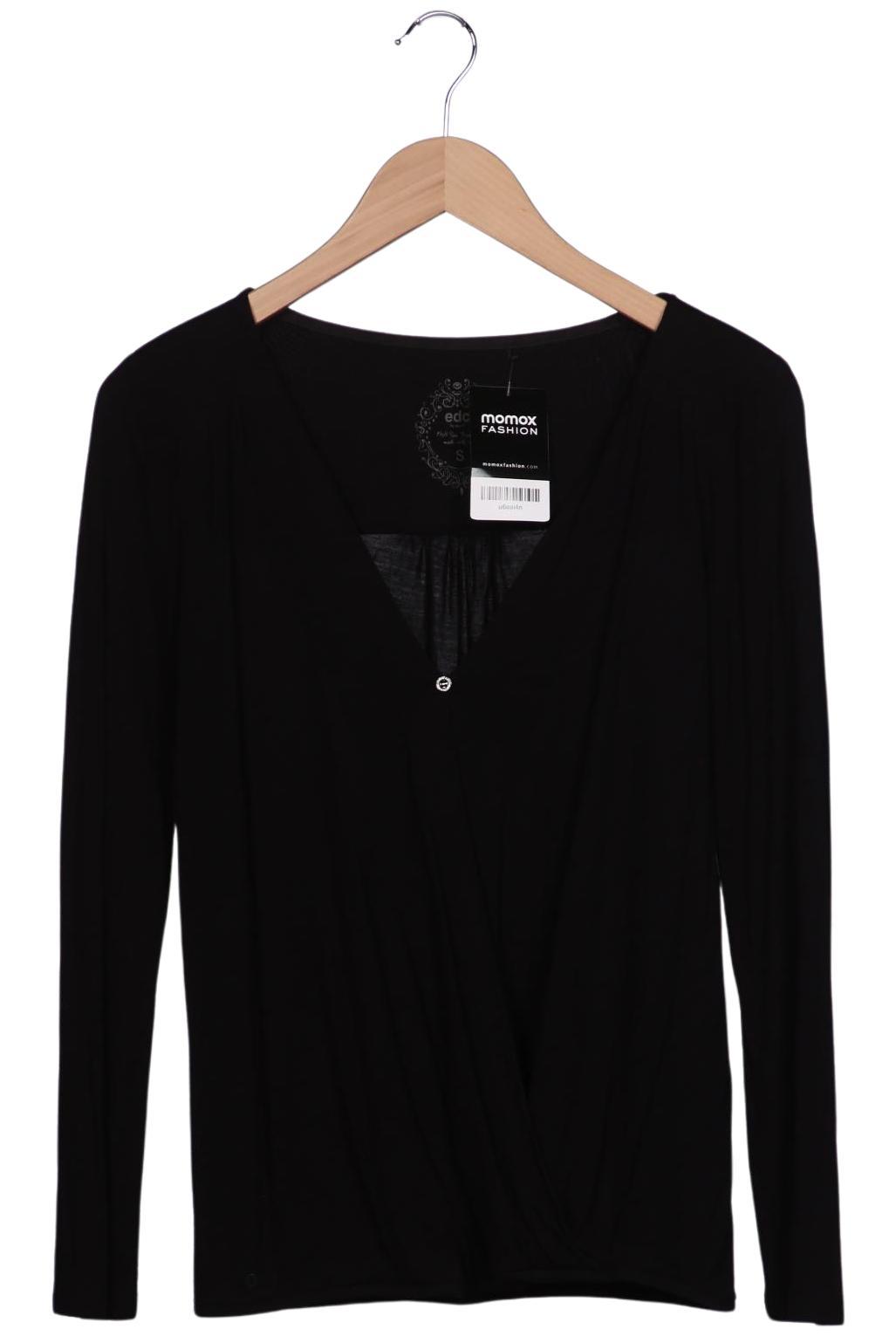 

edc by Esprit Damen Langarmshirt, schwarz, Gr. 36