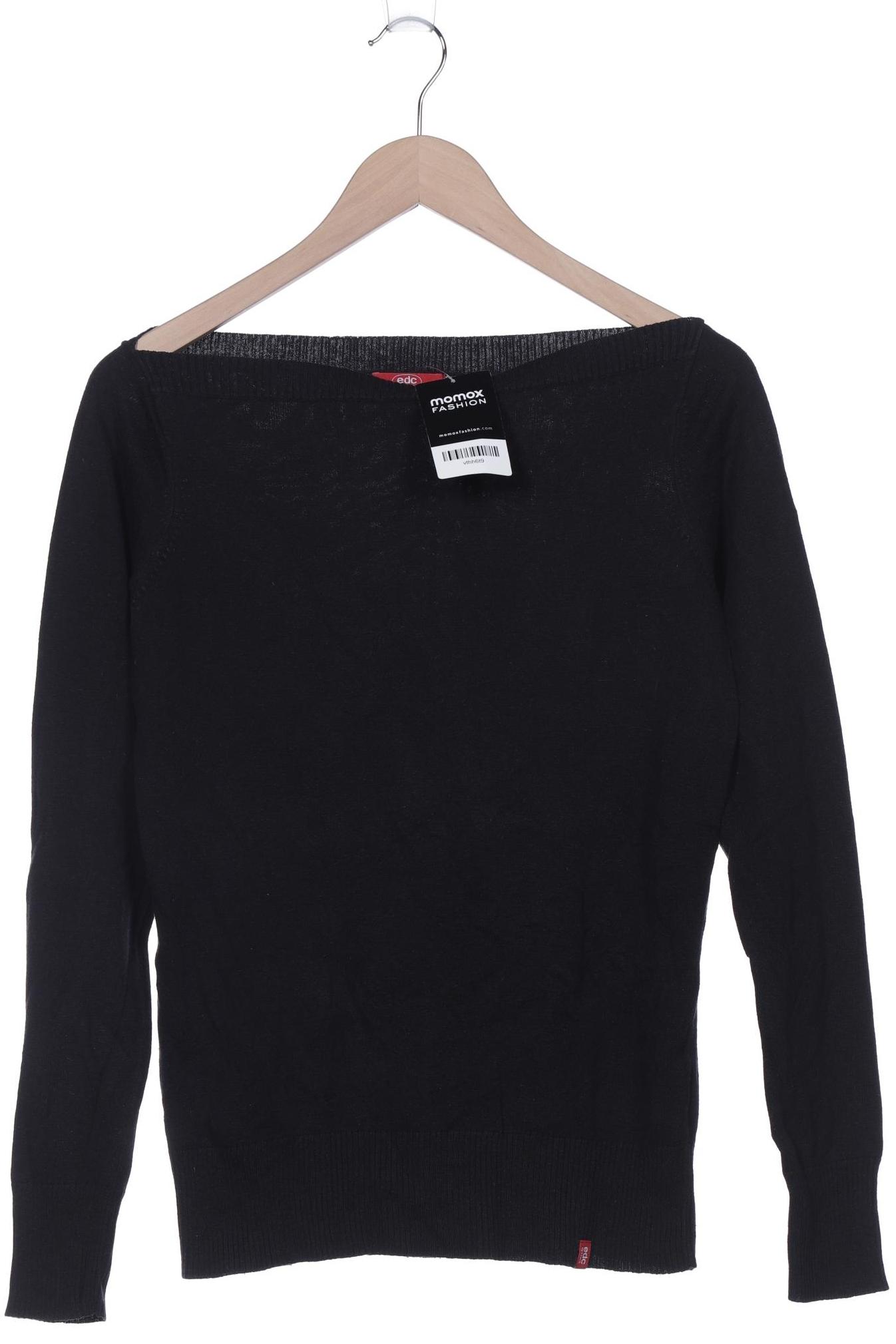 

edc by Esprit Damen Pullover, schwarz, Gr. 36
