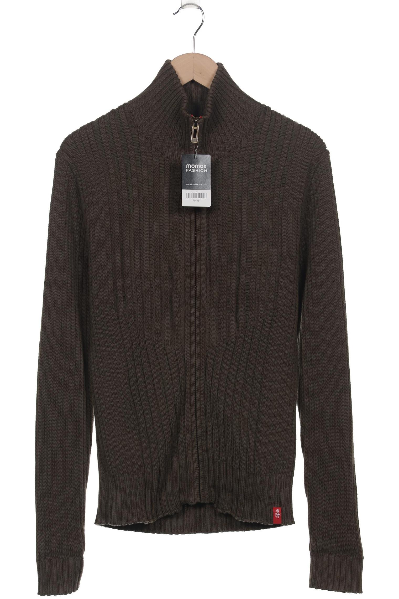 

edc by Esprit Herren Strickjacke, braun, Gr. 52