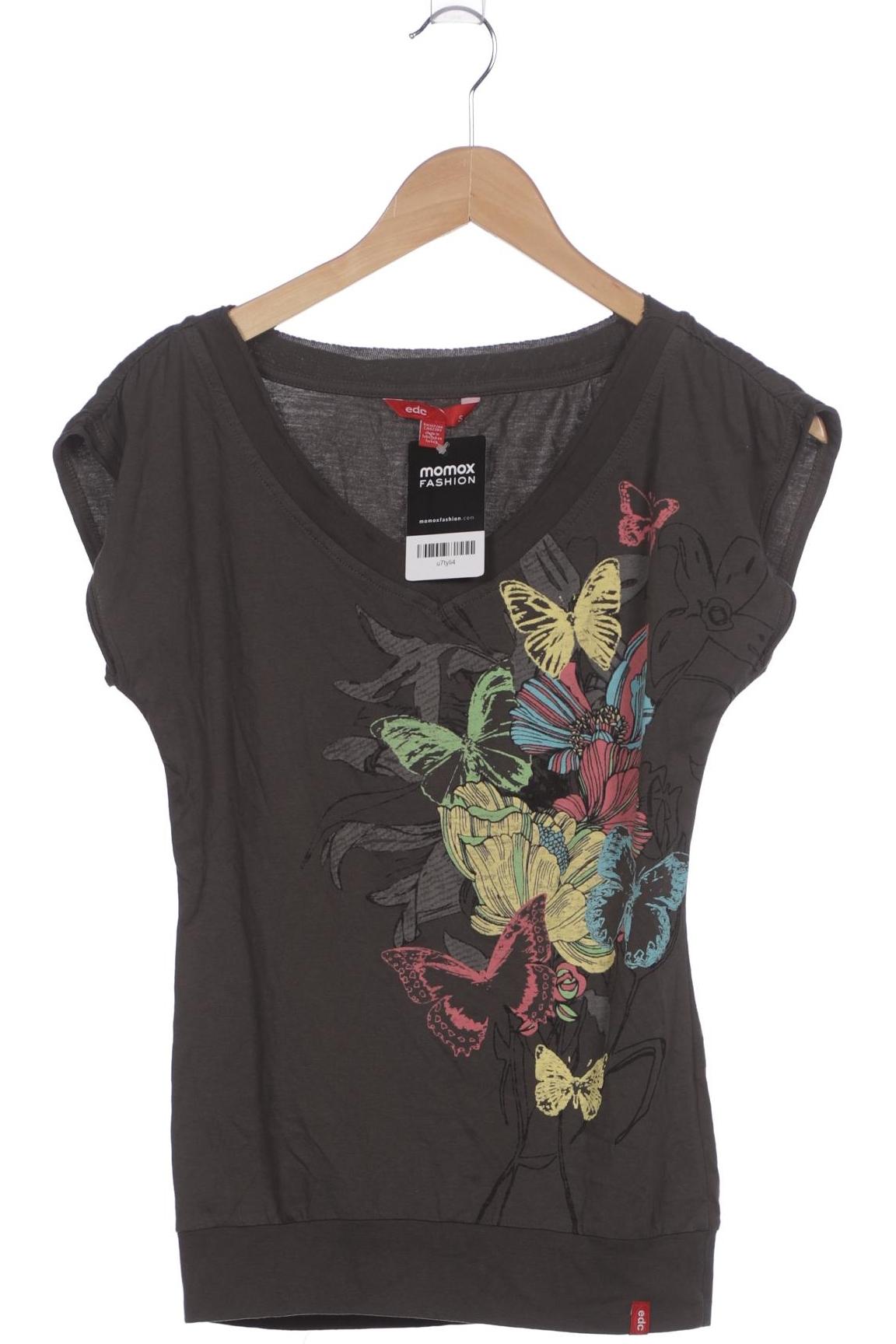 

edc by Esprit Damen T-Shirt, braun, Gr. 36