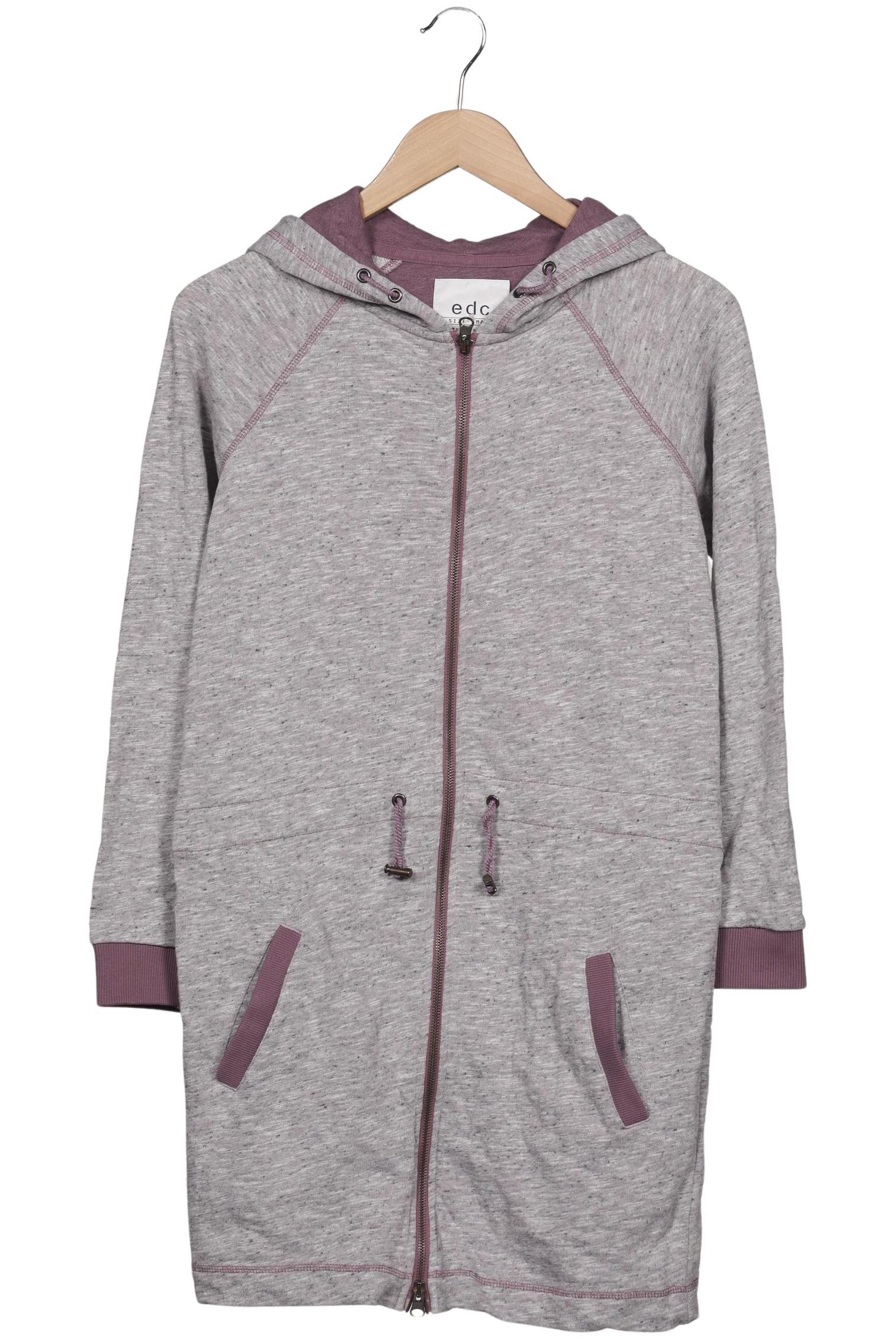 

edc by Esprit Damen Kapuzenpullover, grau, Gr. 36