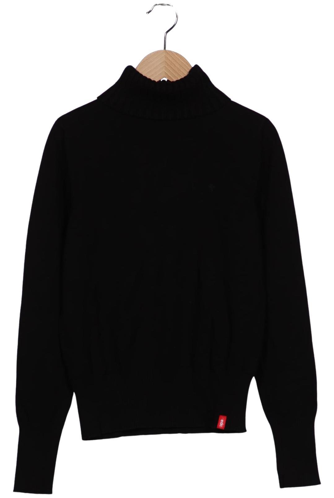 

edc by Esprit Damen Pullover, schwarz, Gr. 38