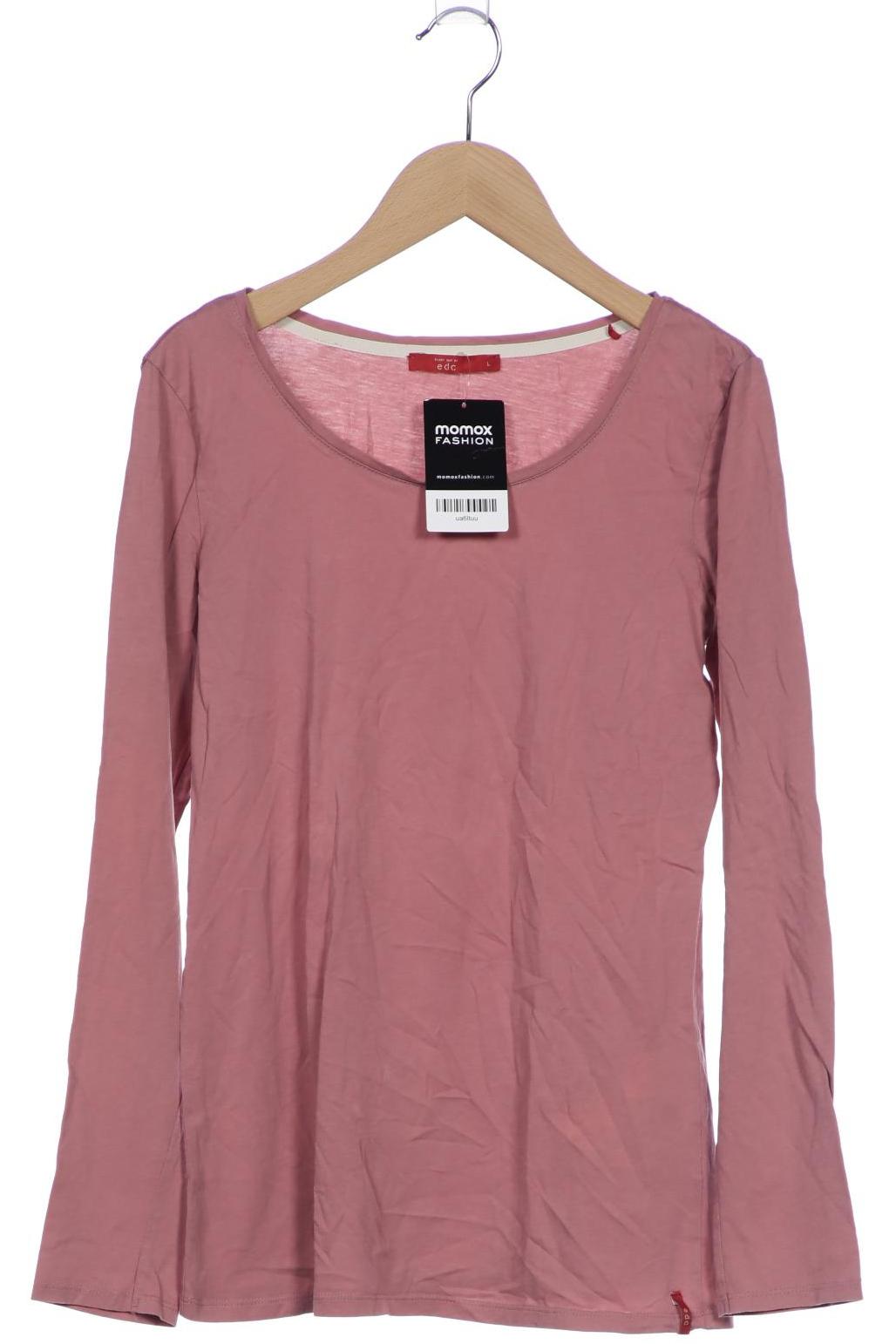

edc by Esprit Damen Langarmshirt, pink, Gr. 42