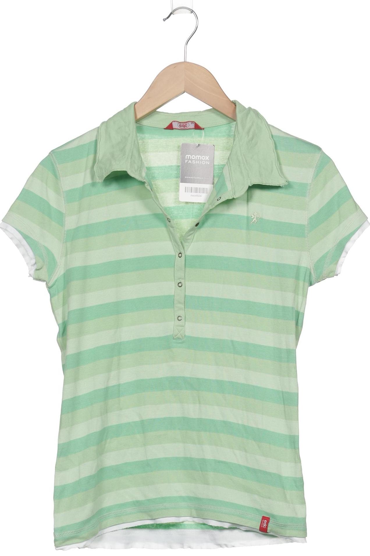 

edc by Esprit Damen Poloshirt, hellgrün, Gr. 38