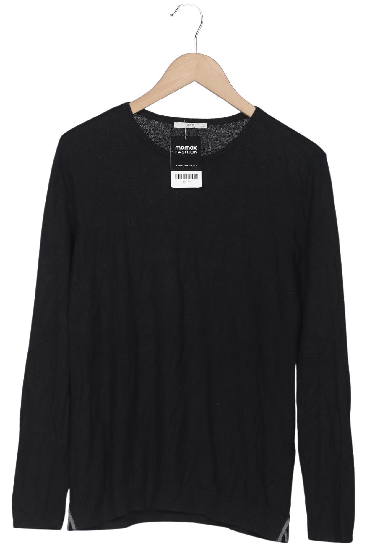 

edc by Esprit Damen Pullover, schwarz, Gr. 44