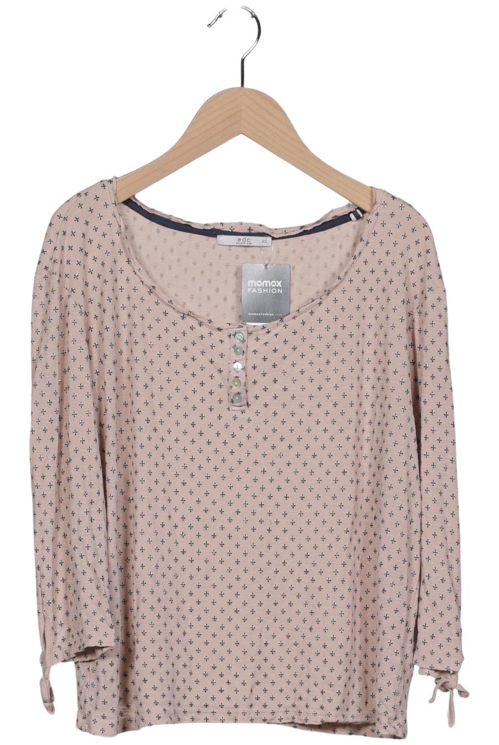 

edc by Esprit Damen Langarmshirt, beige, Gr. 34