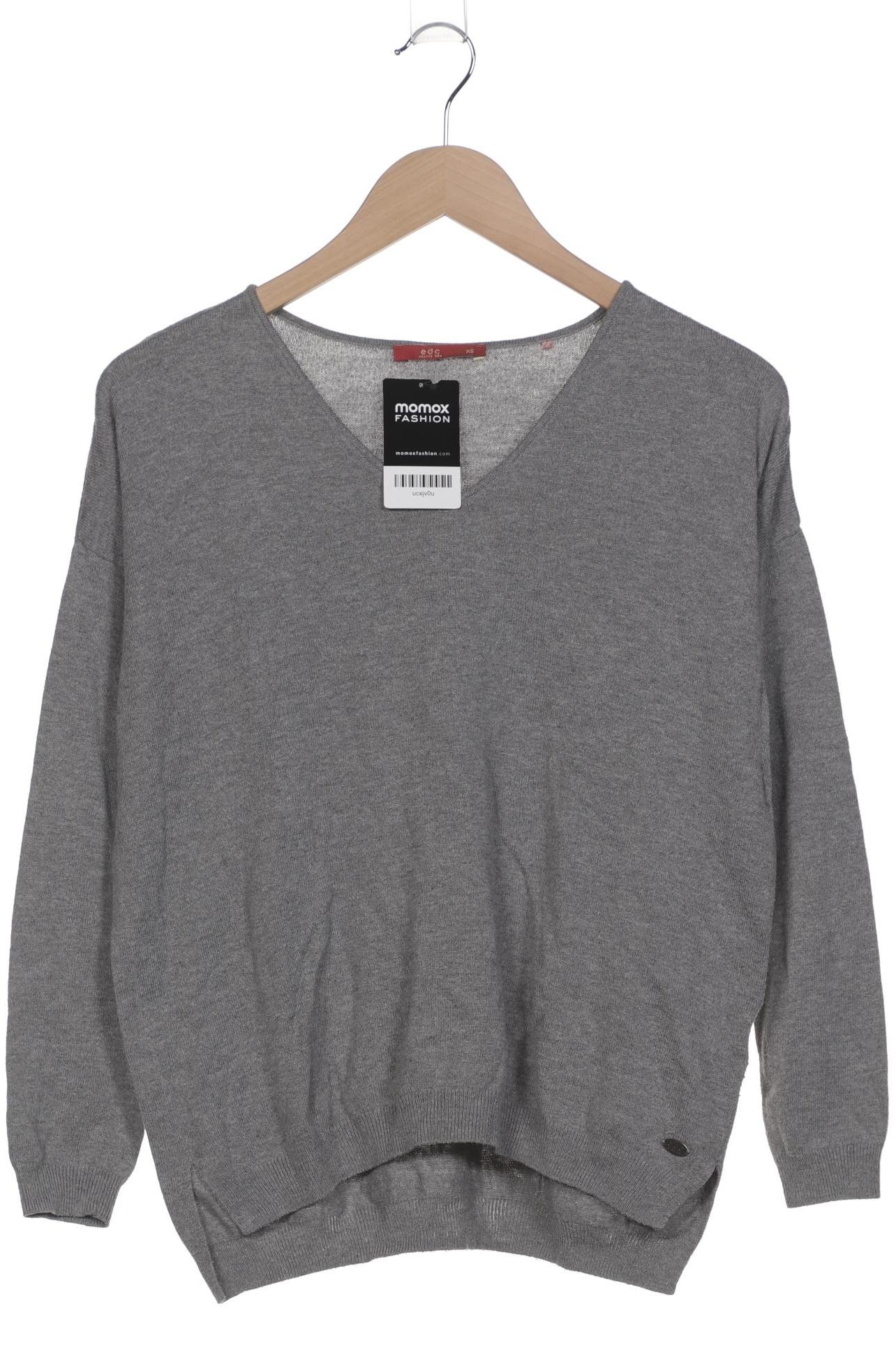 

edc by Esprit Damen Pullover, grau, Gr. 34