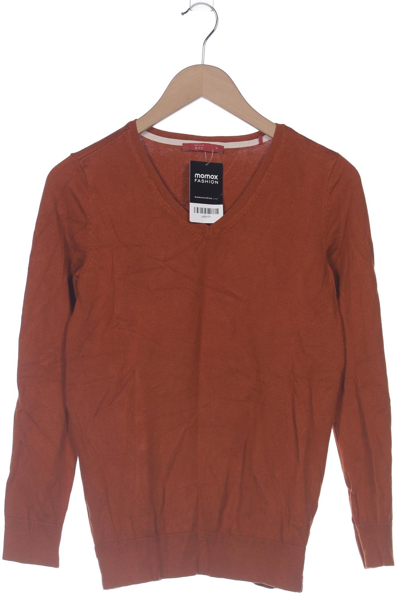 

edc by Esprit Damen Pullover, orange, Gr. 38