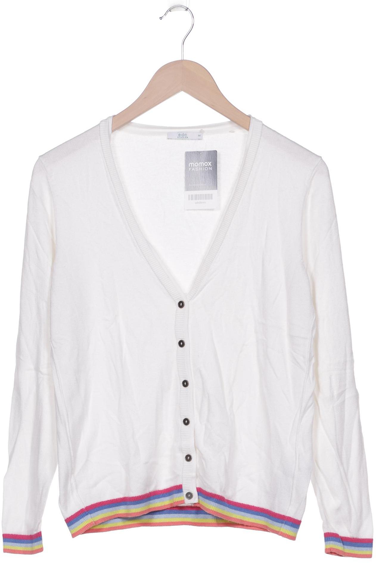 

edc by Esprit Damen Strickjacke, weiß