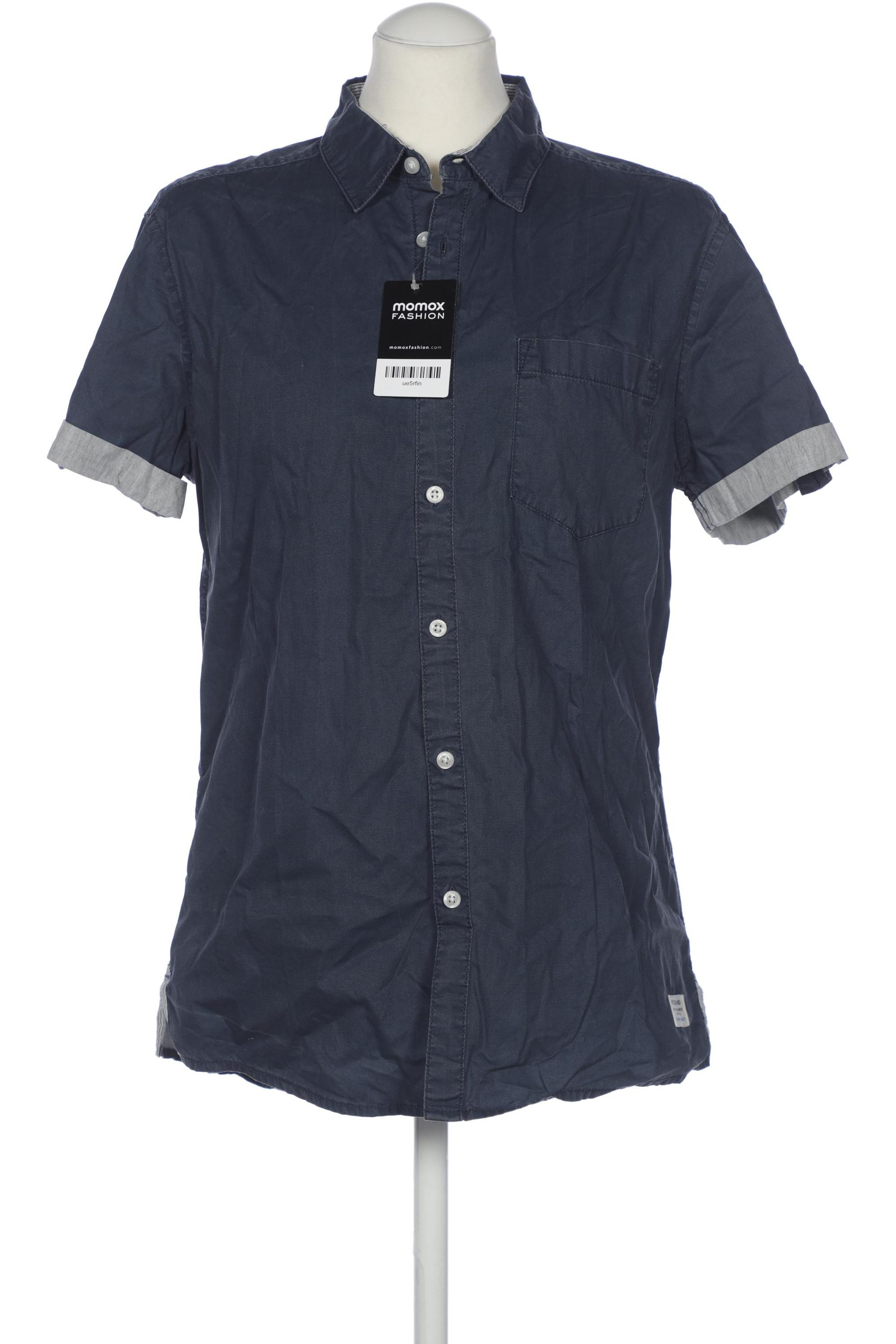 

edc by Esprit Herren Hemd, marineblau, Gr. 48