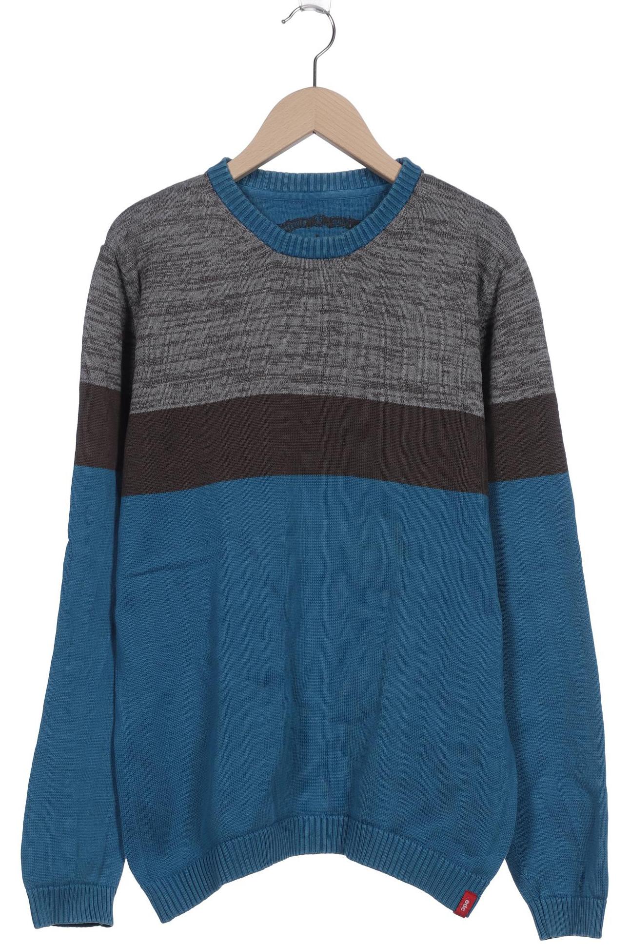 

edc by Esprit Herren Pullover, blau, Gr. 52