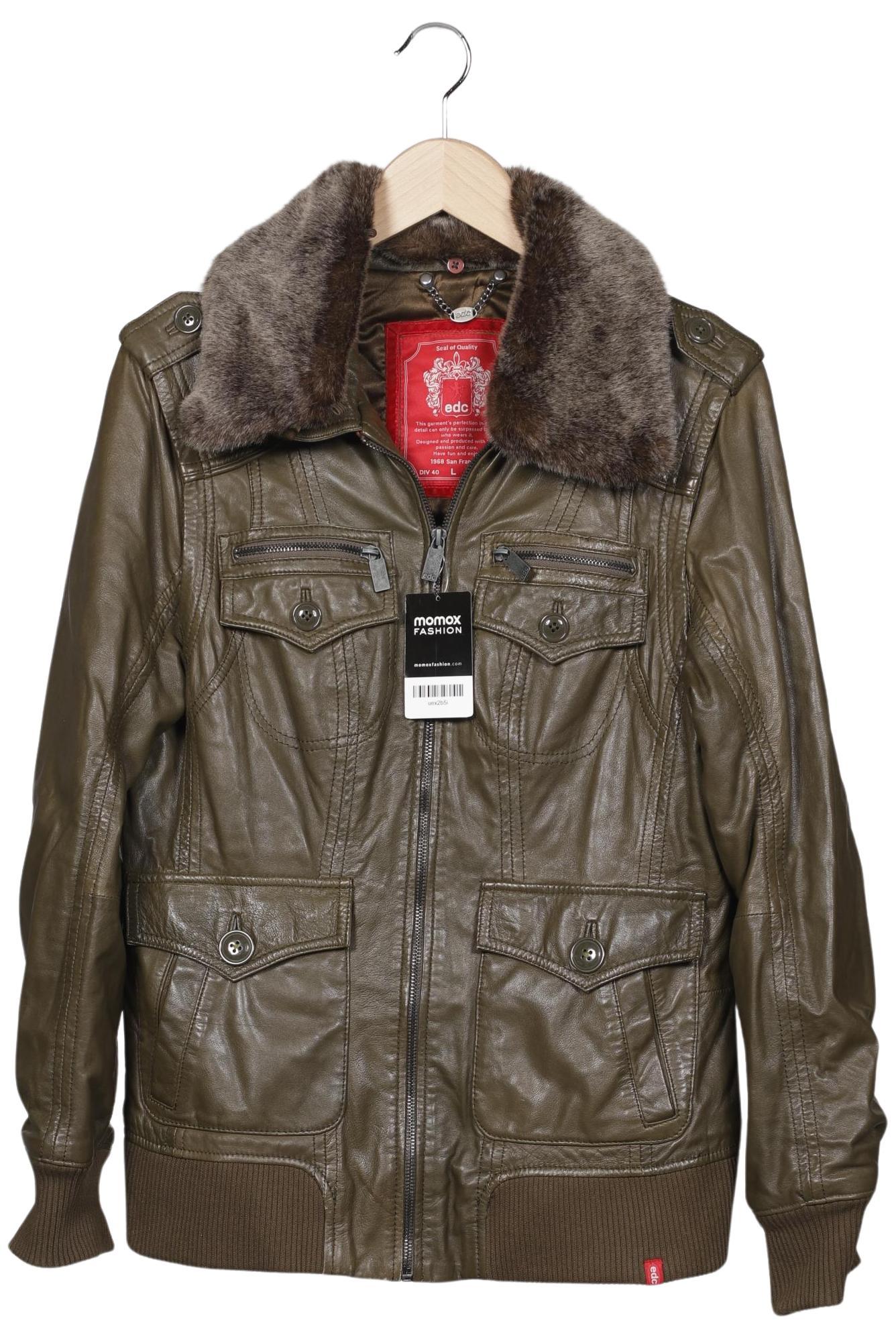 

edc by Esprit Damen Jacke, grün, Gr. 42