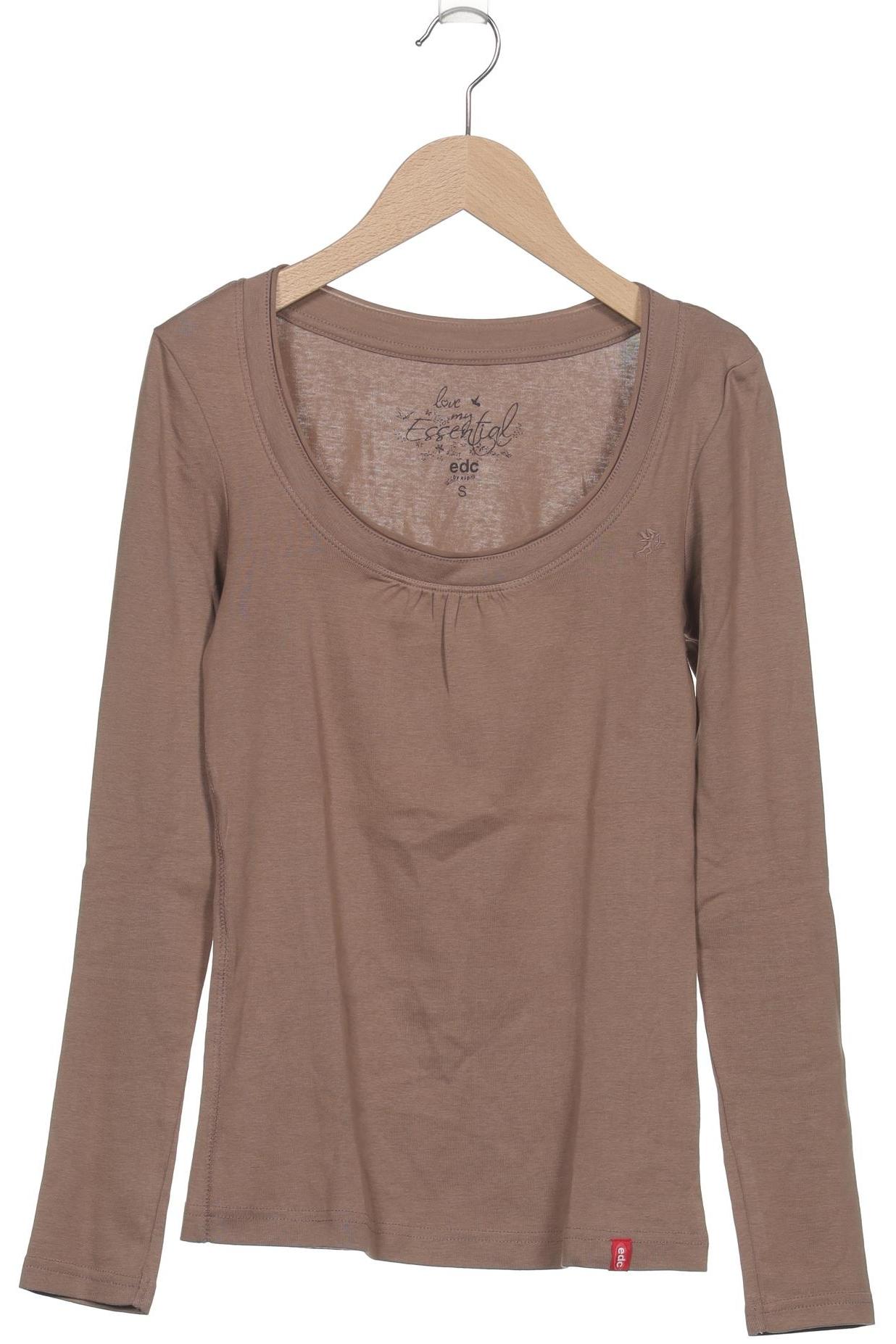 

edc by Esprit Damen Langarmshirt, braun, Gr. 36