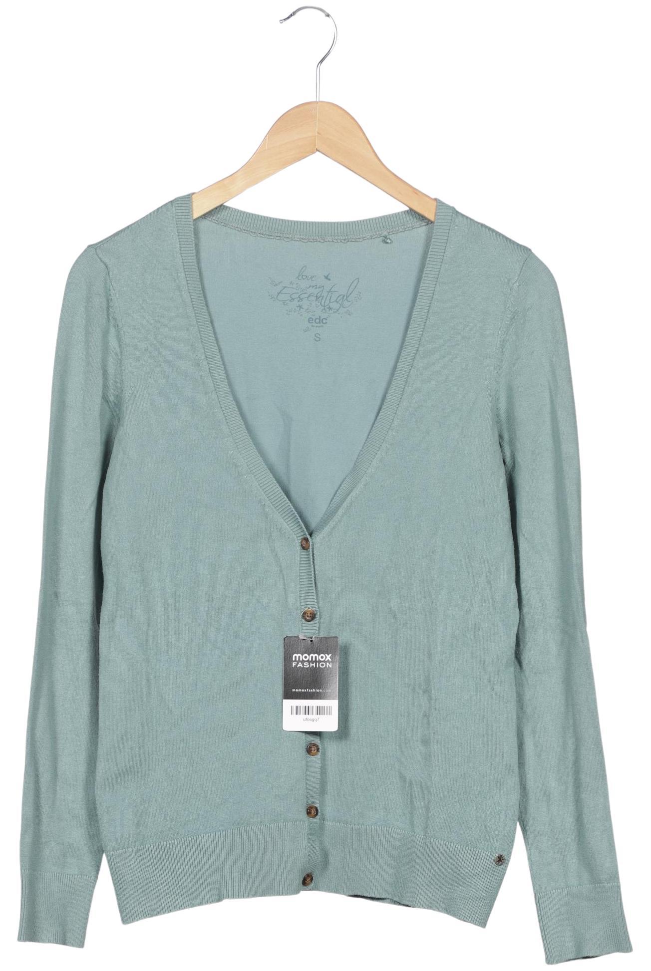 

edc by Esprit Damen Strickjacke, hellgrün, Gr. 36