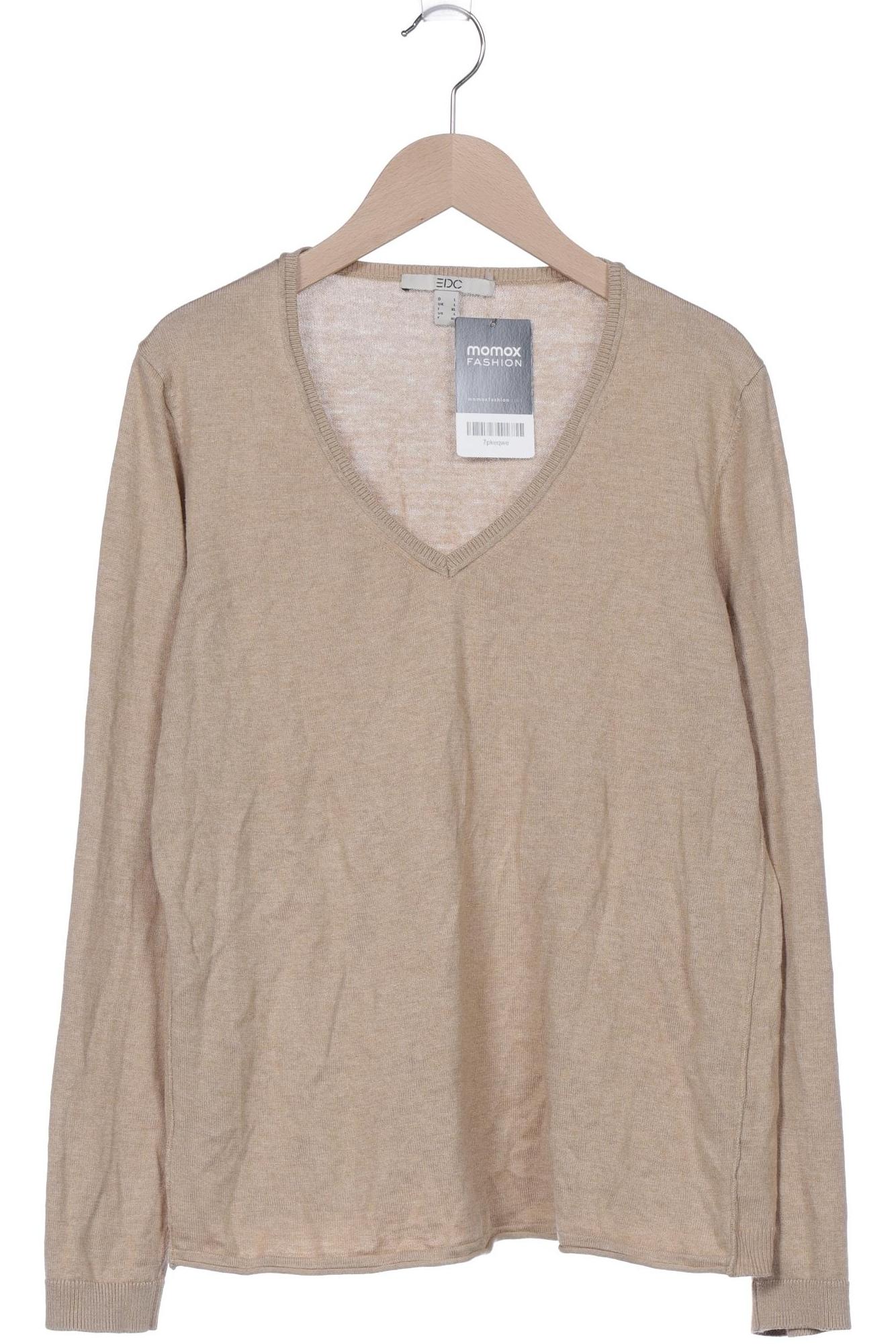 

edc by Esprit Damen Pullover, beige, Gr. 42