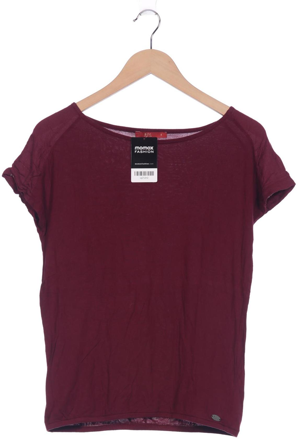

edc by Esprit Damen T-Shirt, bordeaux, Gr. 36