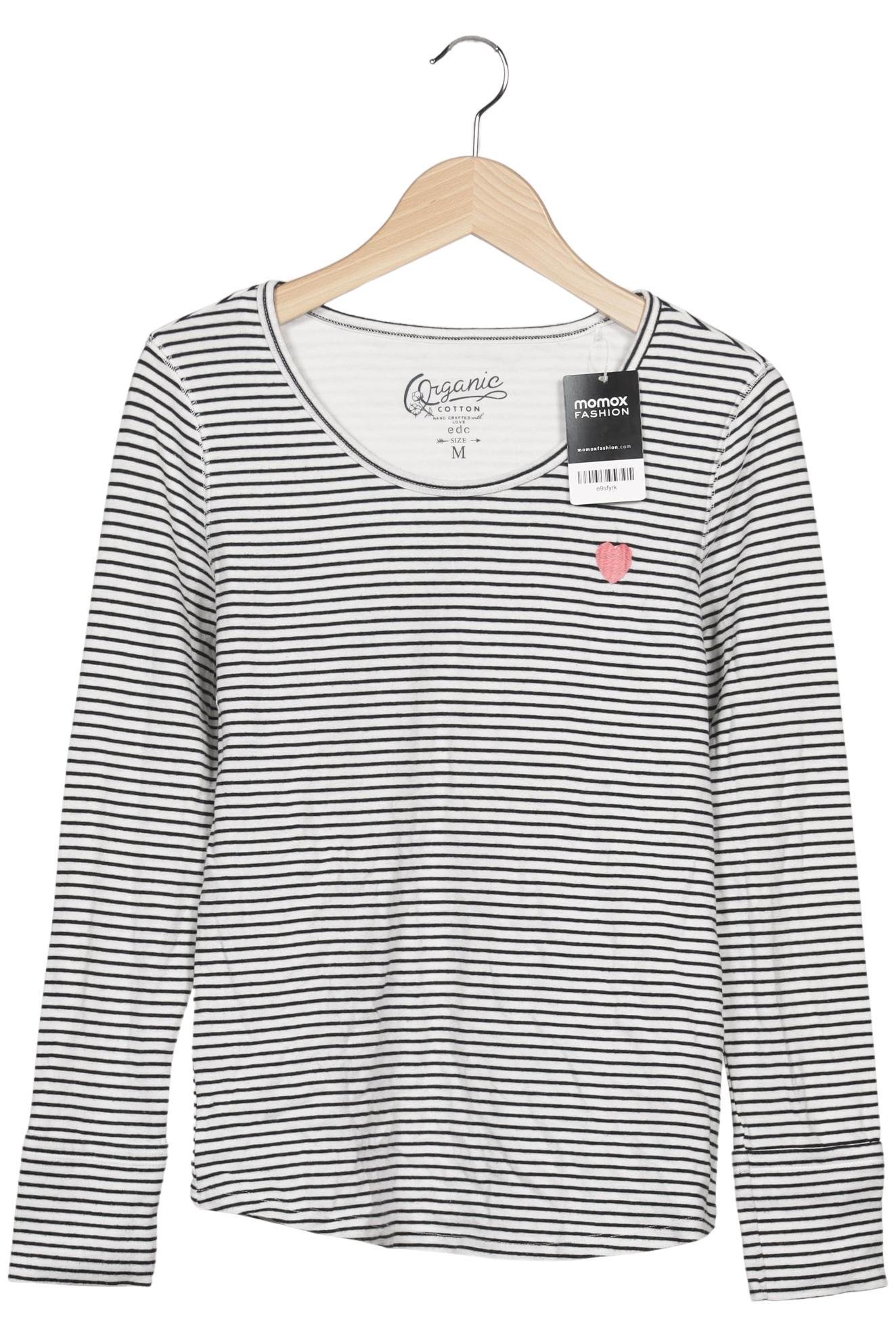 

edc by Esprit Damen Langarmshirt, mehrfarbig, Gr. 38