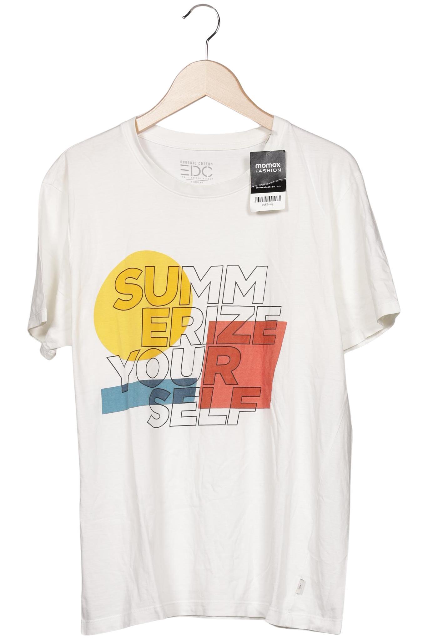 

edc by Esprit Herren T-Shirt, weiß, Gr. 48