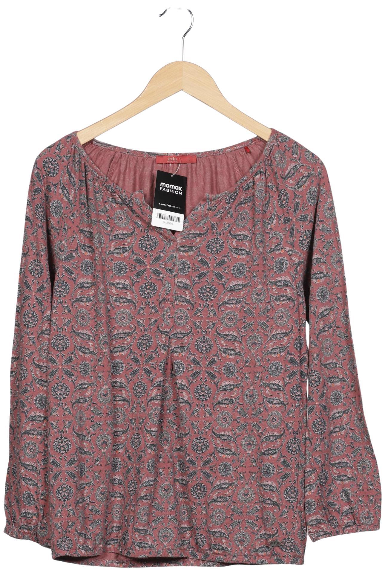 

edc by Esprit Damen Langarmshirt, pink, Gr. 42