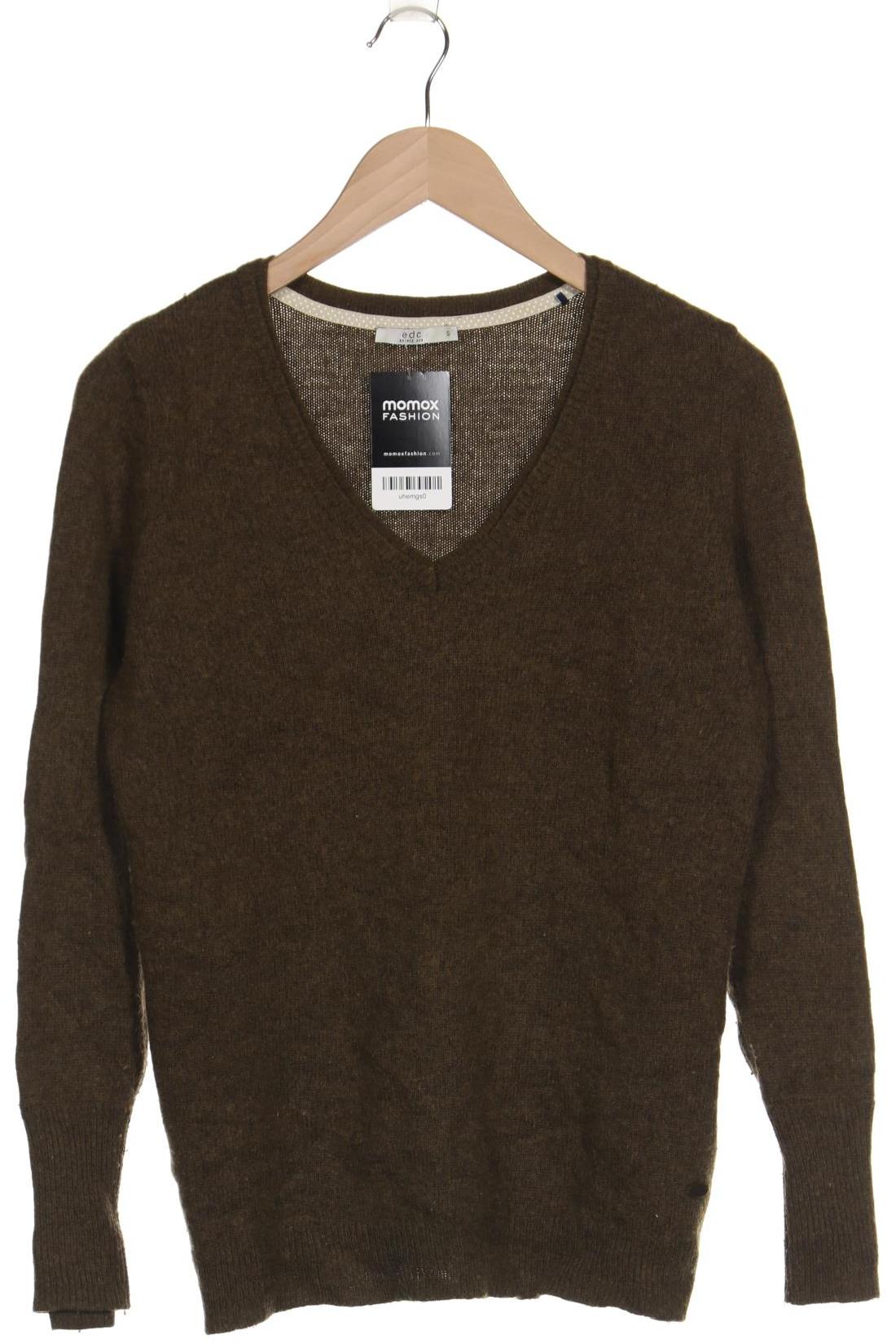 

edc by Esprit Damen Pullover, grün, Gr. 36