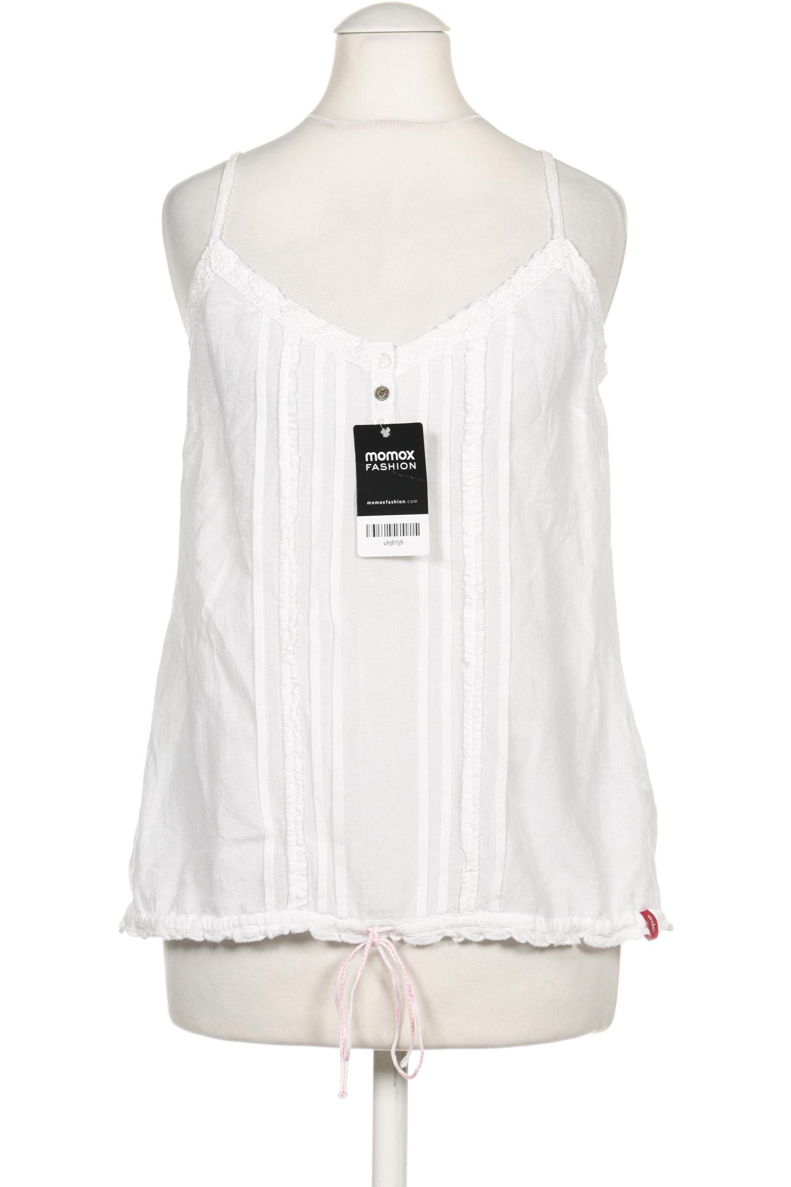 

edc by Esprit Damen Bluse, weiß