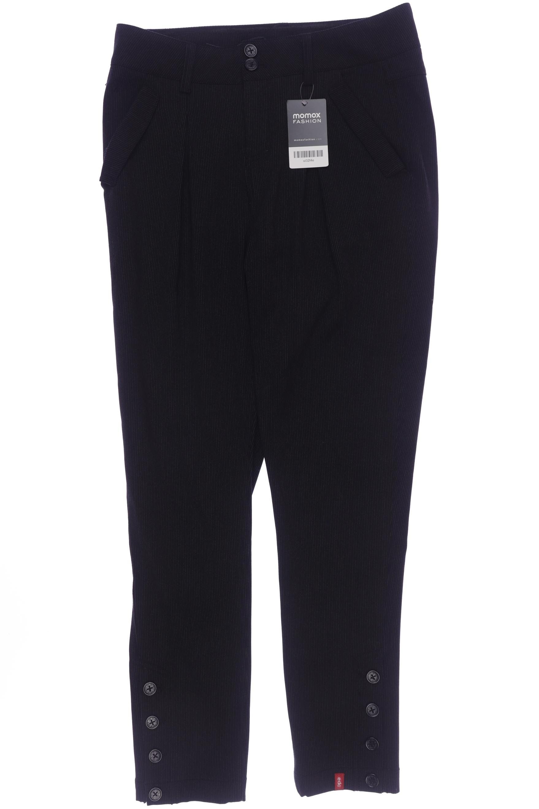 

edc by Esprit Damen Stoffhose, schwarz, Gr. 34
